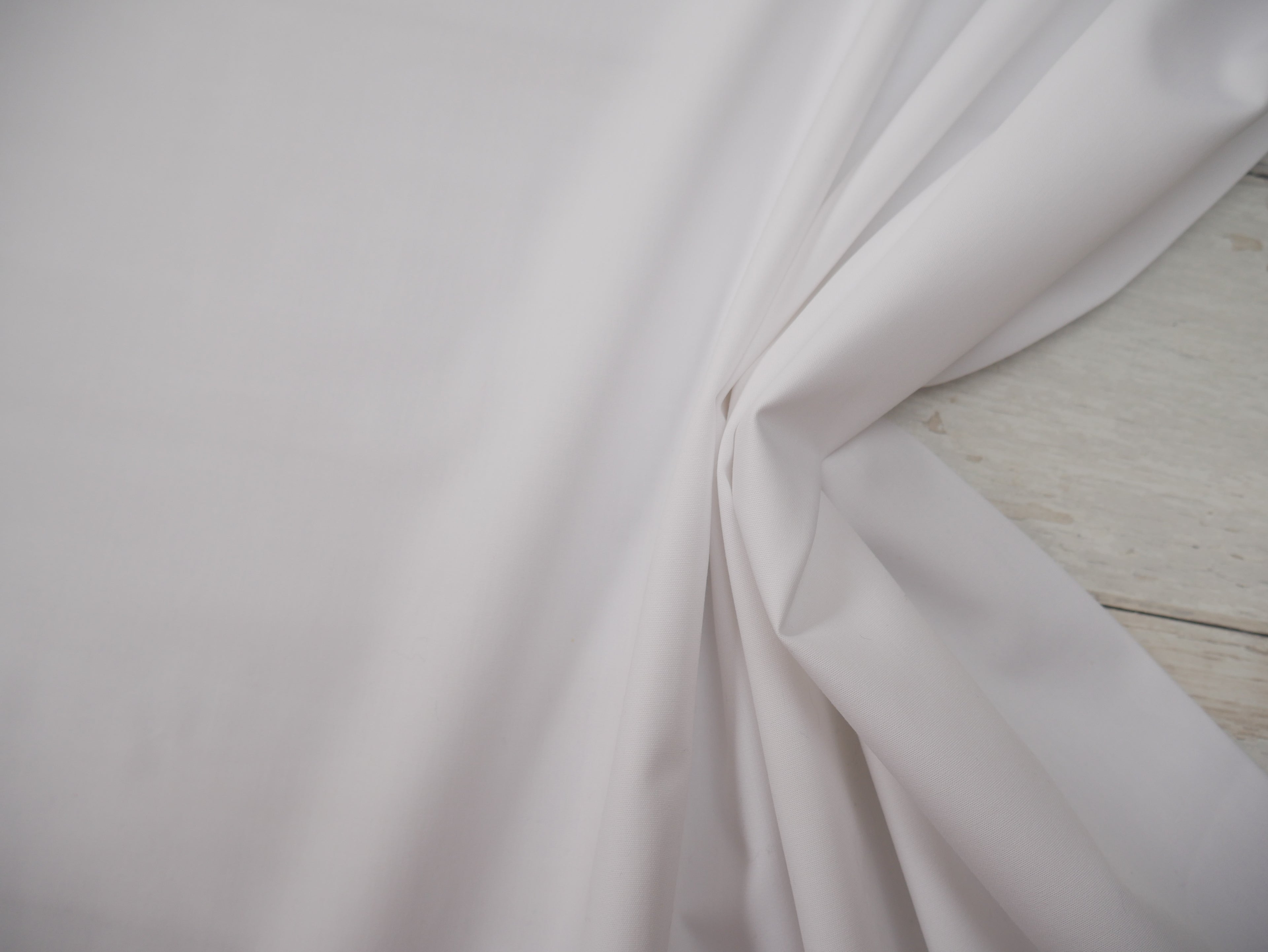 Premium White Cotton Poplin Shirting, £12.50 p/m-Corduroy-Flying Bobbins Haberdashery