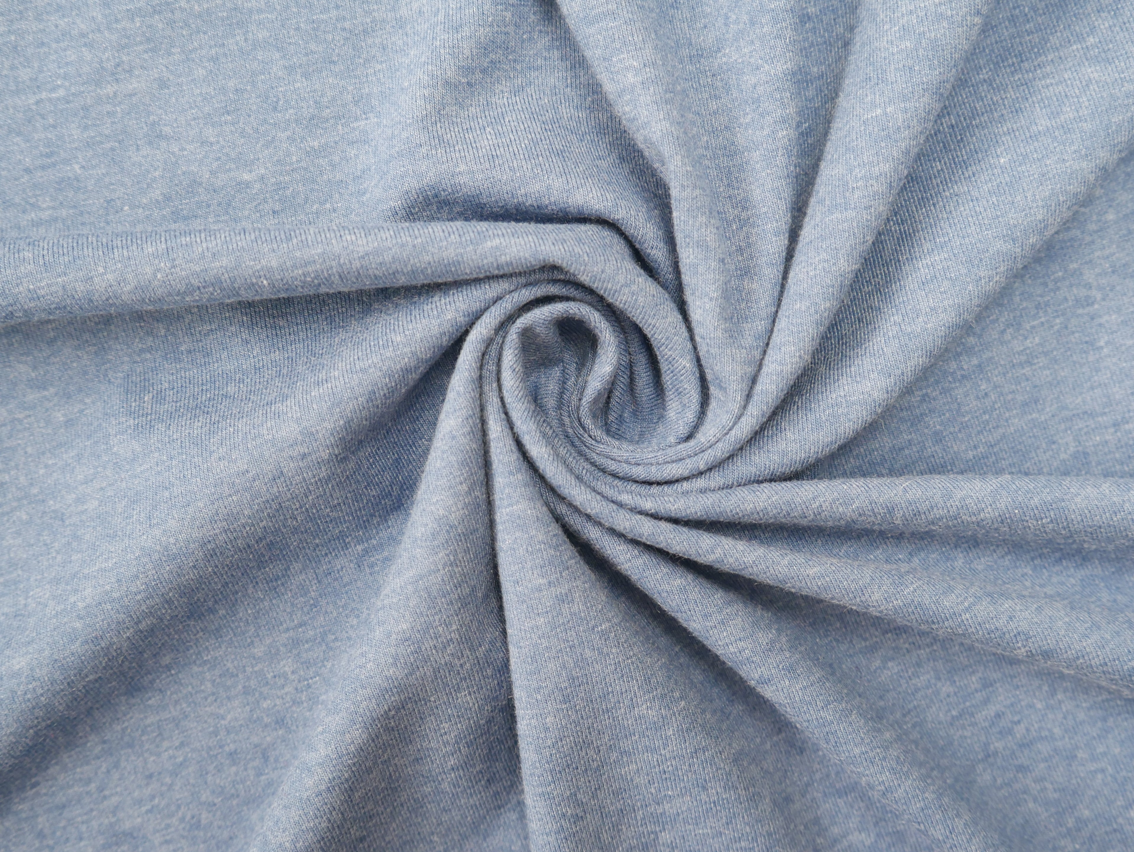 Melange Cotton Jersey in French Navy, £15.50pm-Viscose-Flying Bobbins Haberdashery