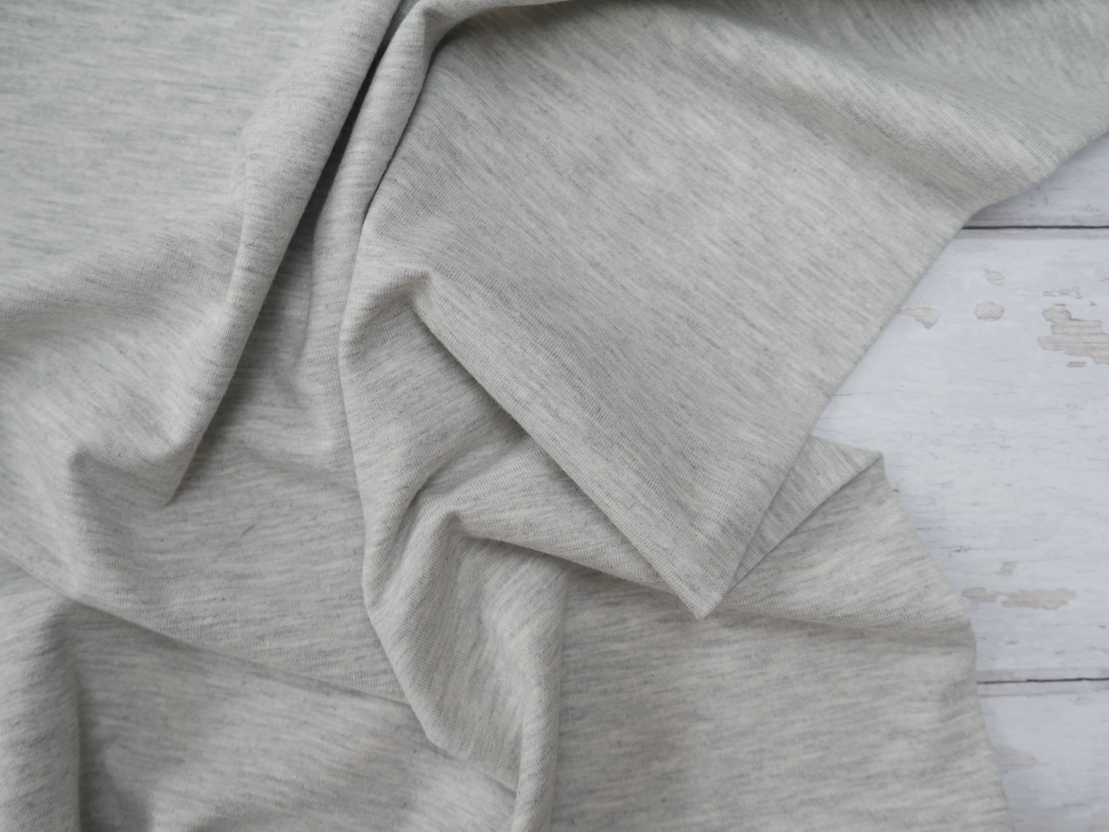 Easy T-Shirt Kit - Cotton Jersey In Light Grey Marl-Sewing Kit-Flying Bobbins Haberdashery
