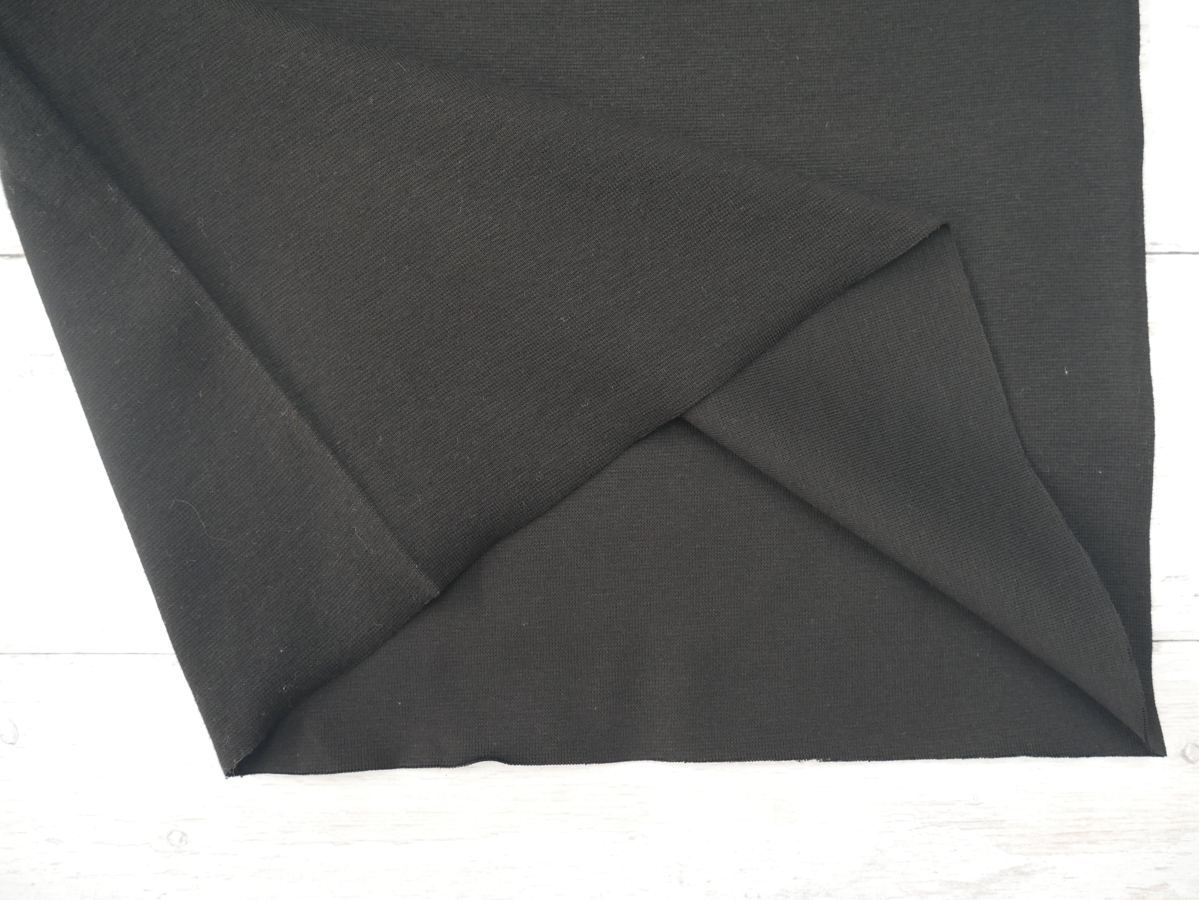 Ribana Cuffing in Black, £9.00 p/m-Cotton-Flying Bobbins Haberdashery