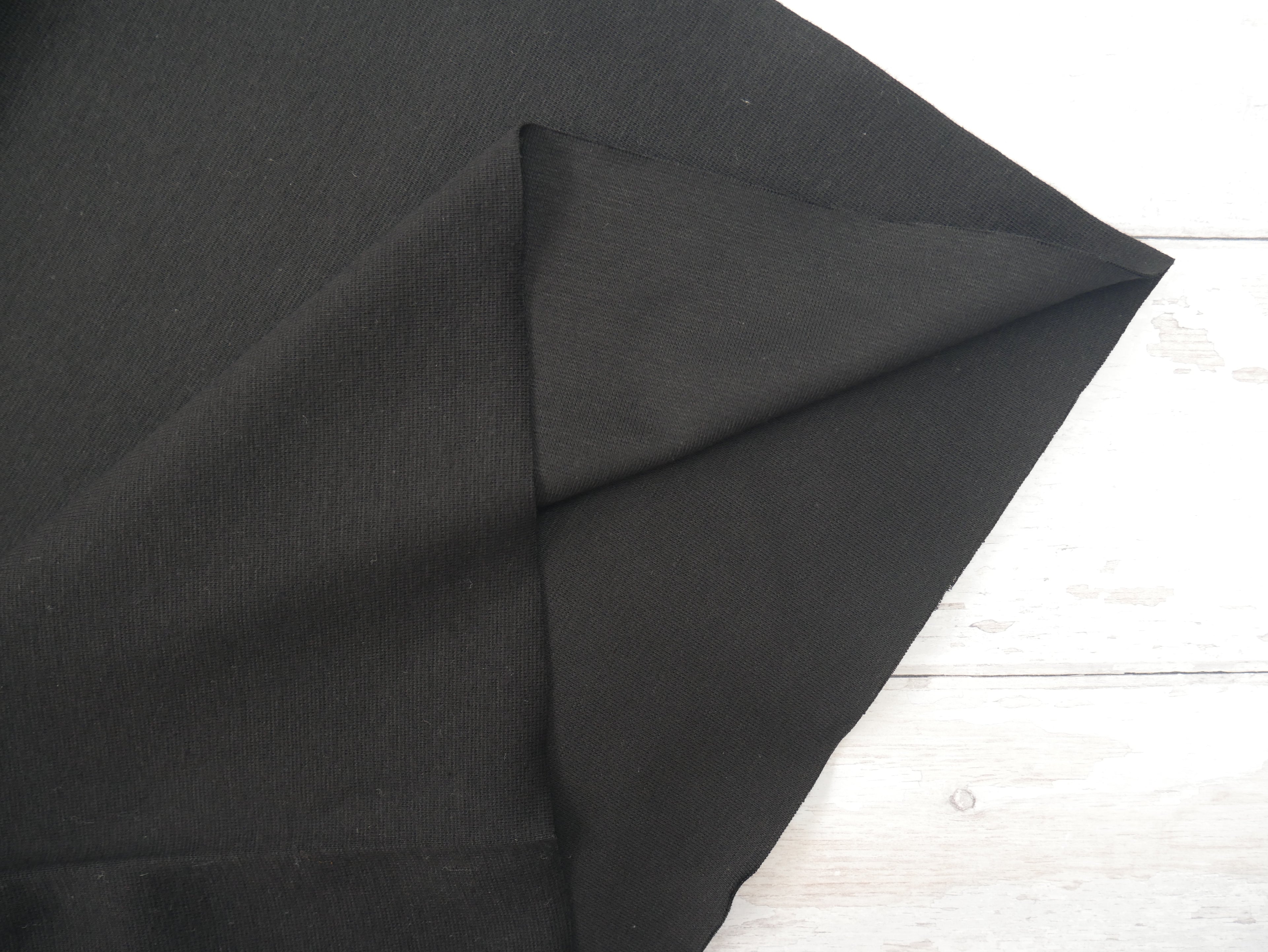 Ribana Cuffing in Black, £9.00 p/m-Cotton-Flying Bobbins Haberdashery