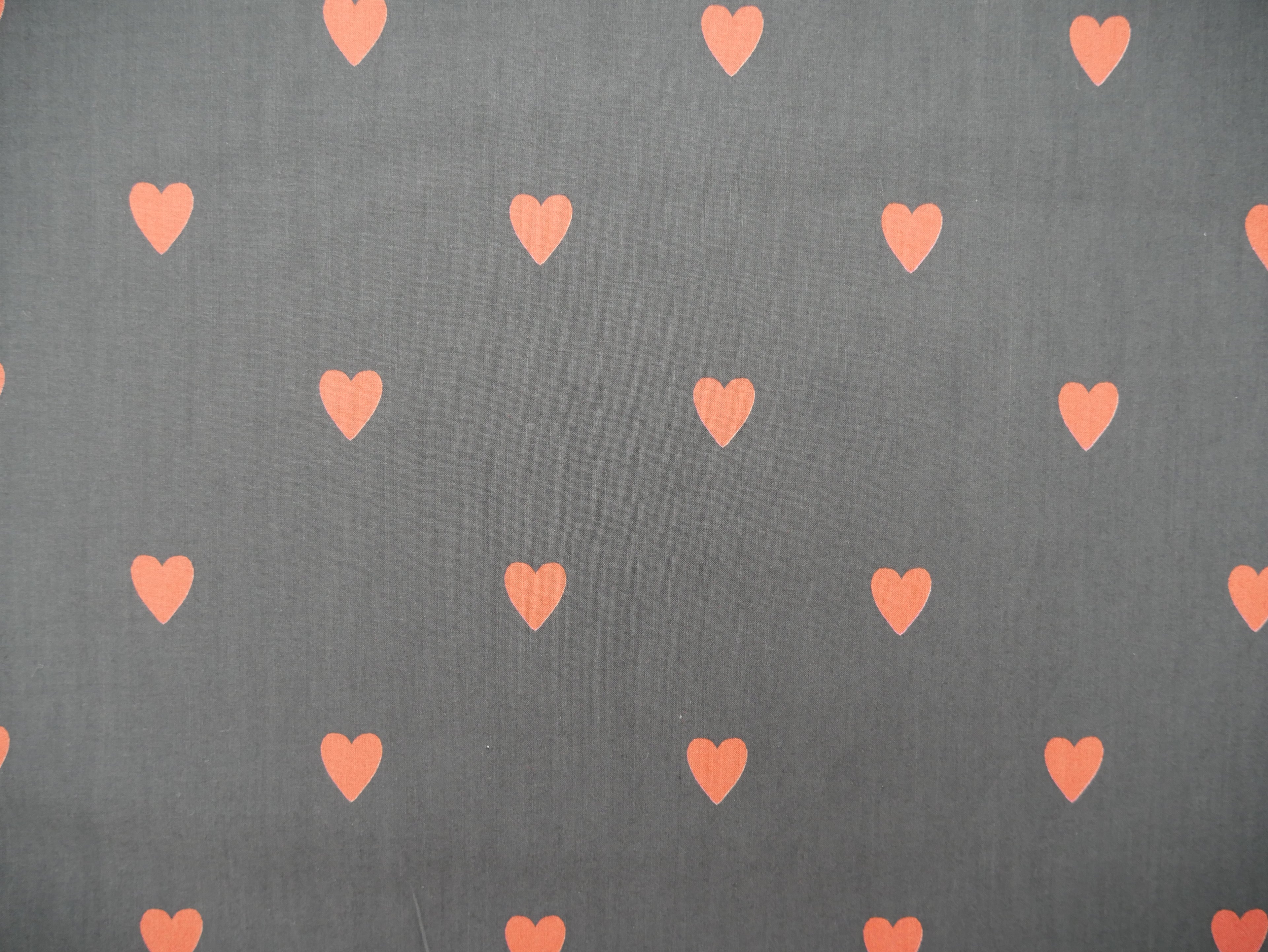 Loveheart Cotton Lawn by Lady McElroy in Black, £18.50 p/m-Fabric-Flying Bobbins Haberdashery