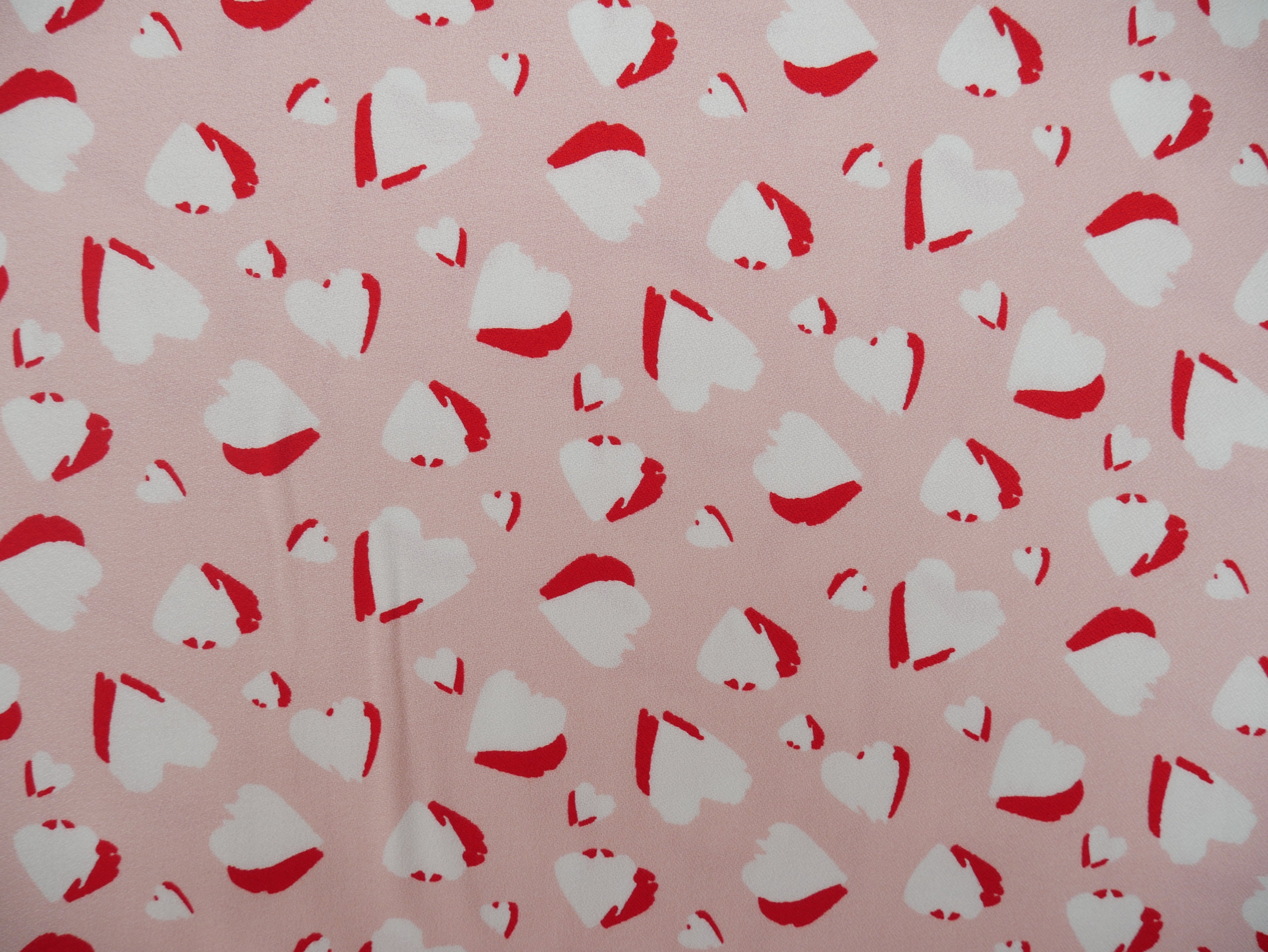 Heartbeat Rayon Crepe by Lady McElroy in Pink, £19.50 p/m-Fabric-Flying Bobbins Haberdashery