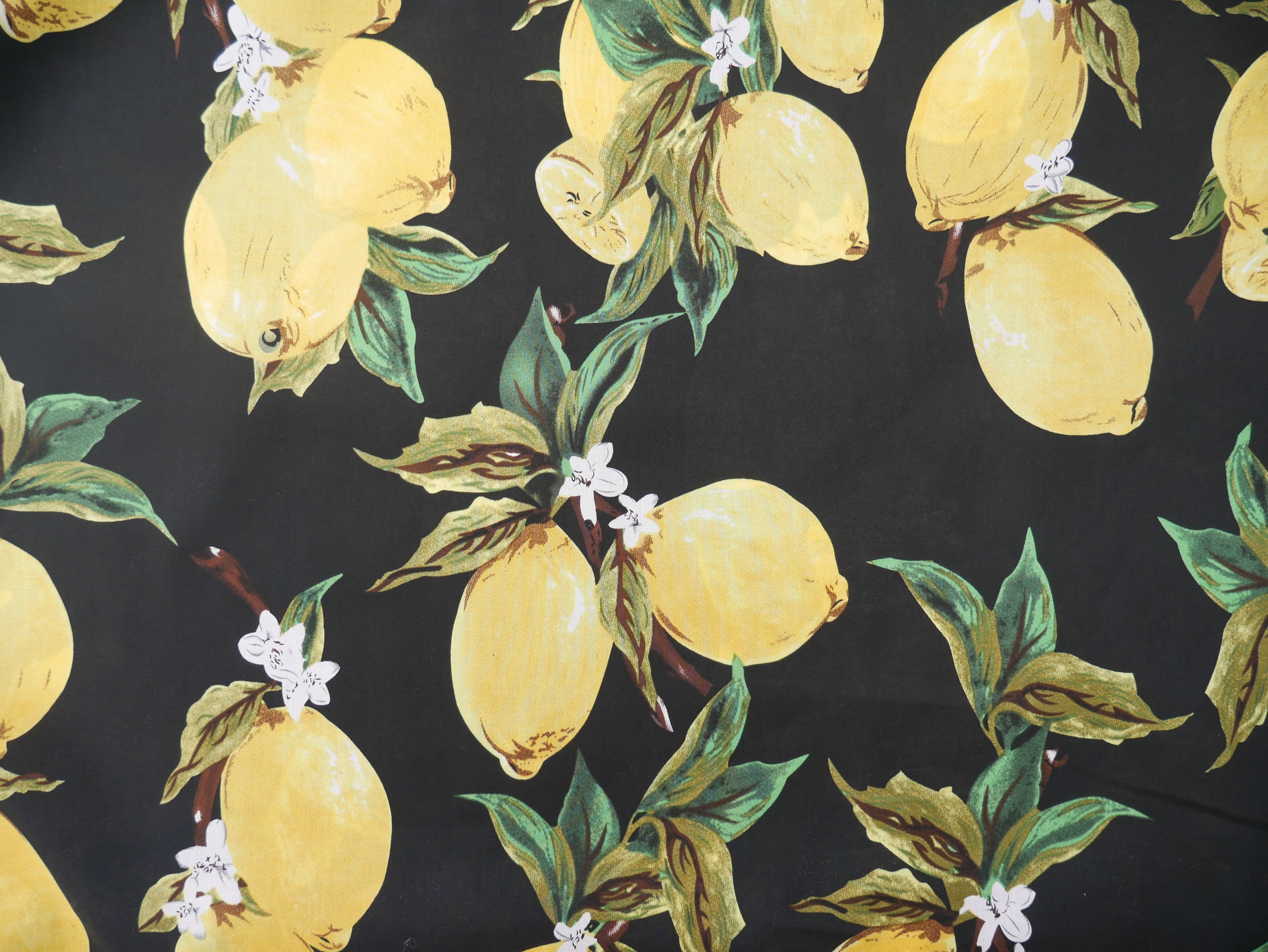 Bright Side of Life Lemon Cotton Lawn, £17.50 p/m-Cotton-Flying Bobbins Haberdashery