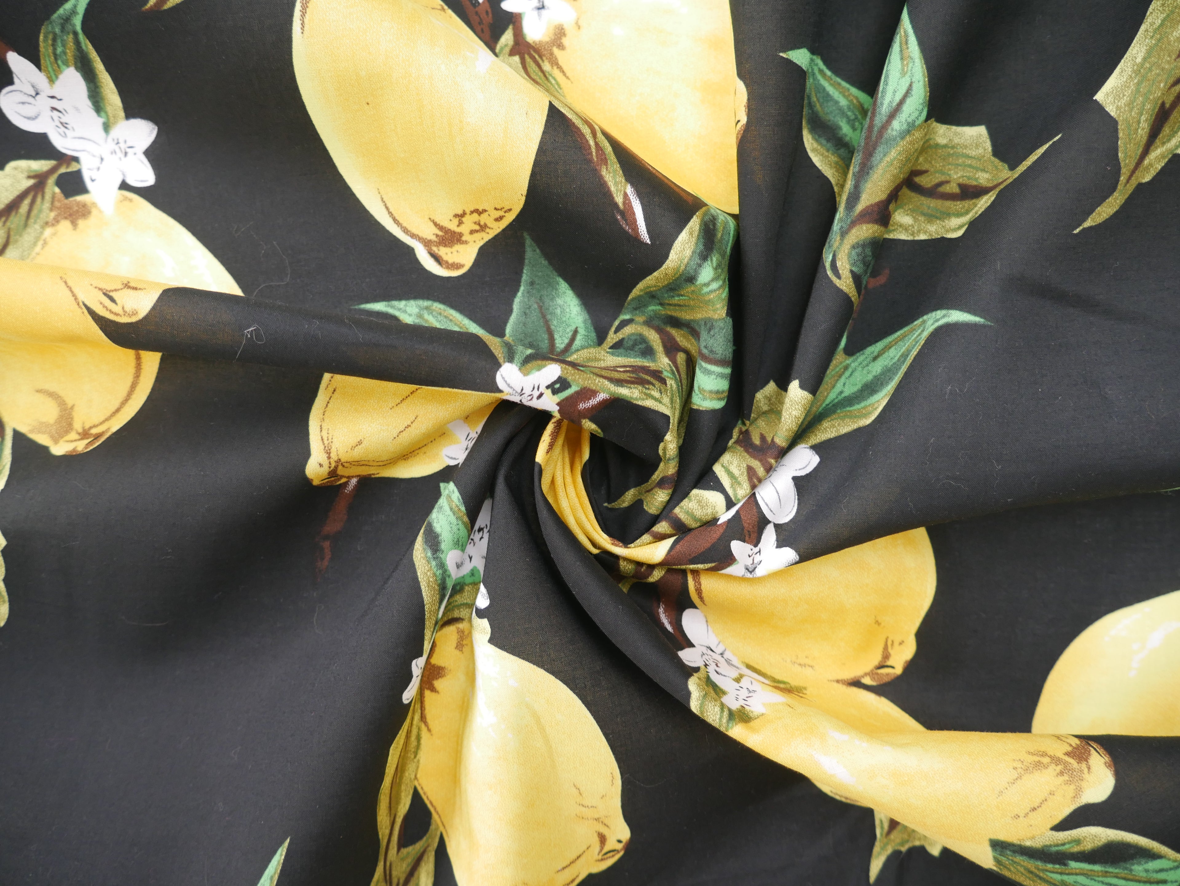Bright Side of Life Lemon Cotton Lawn, £17.50 p/m-Cotton-Flying Bobbins Haberdashery