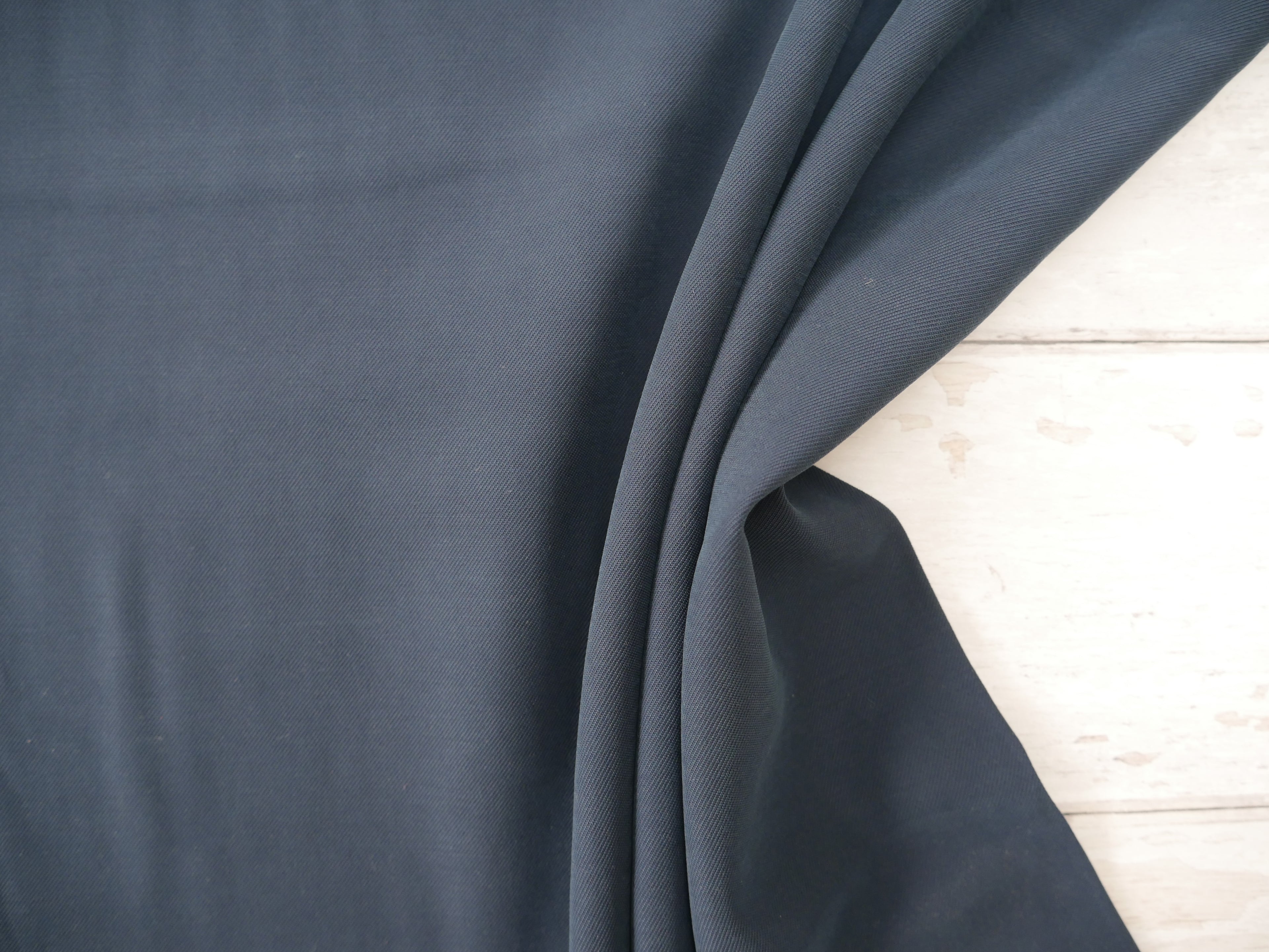 Lyocell Twill in Navy, £20.50 p/m-Corduroy-Flying Bobbins Haberdashery