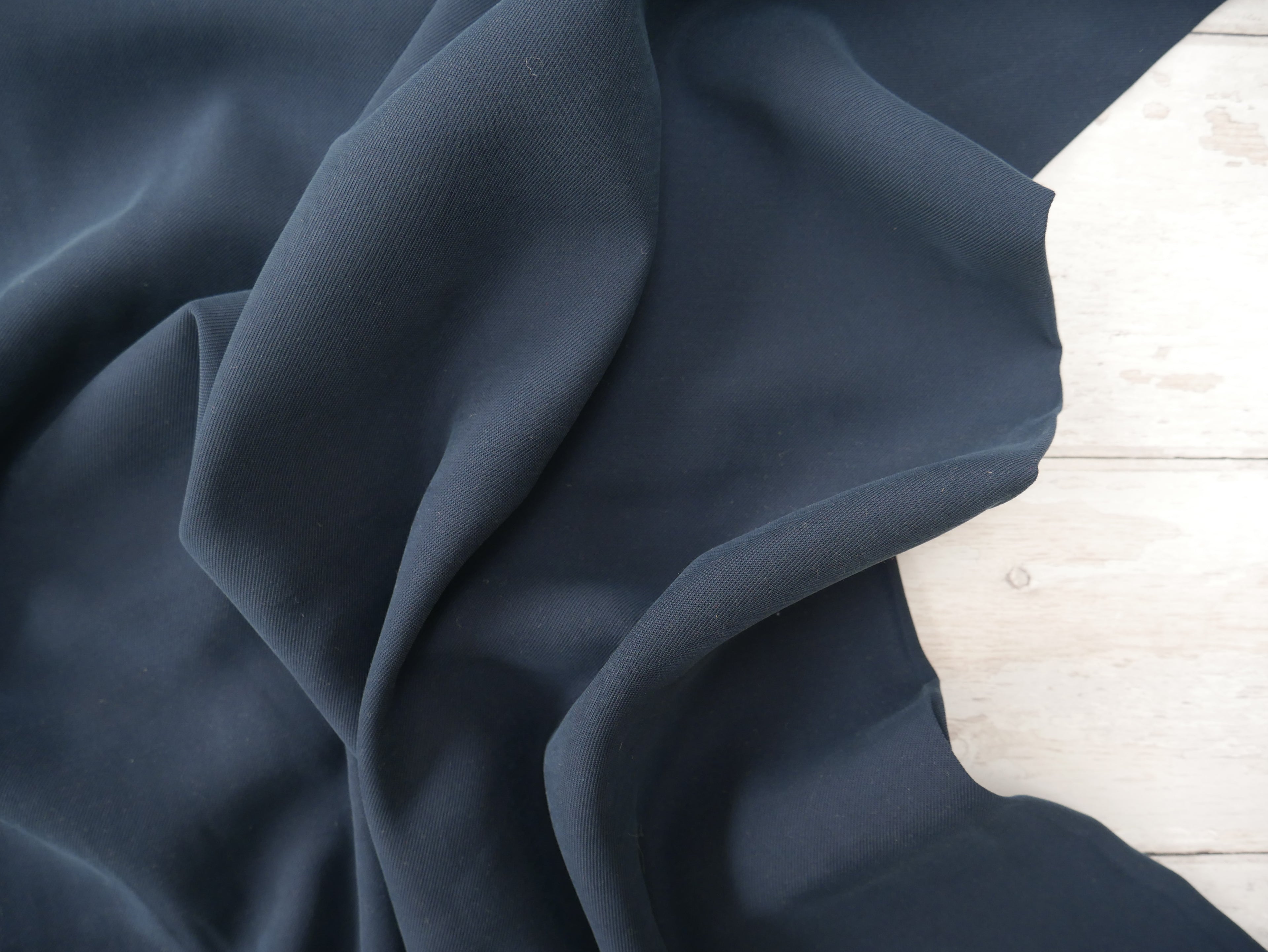 Lyocell Twill in Navy, £20.50 p/m-Corduroy-Flying Bobbins Haberdashery