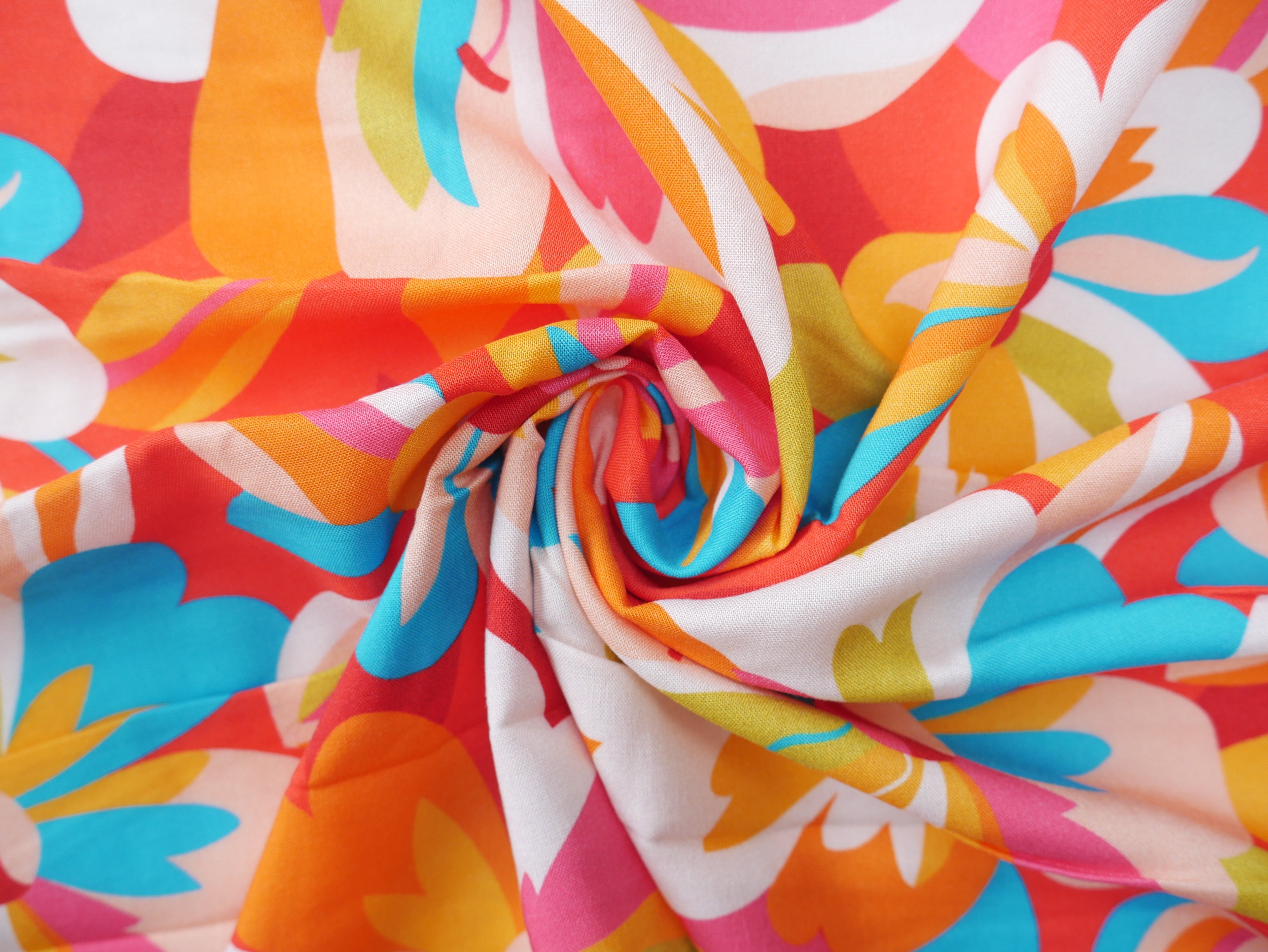 Dashwood Tapestry Floral Rayon in Red-Viscose Challis-Flying Bobbins Haberdashery