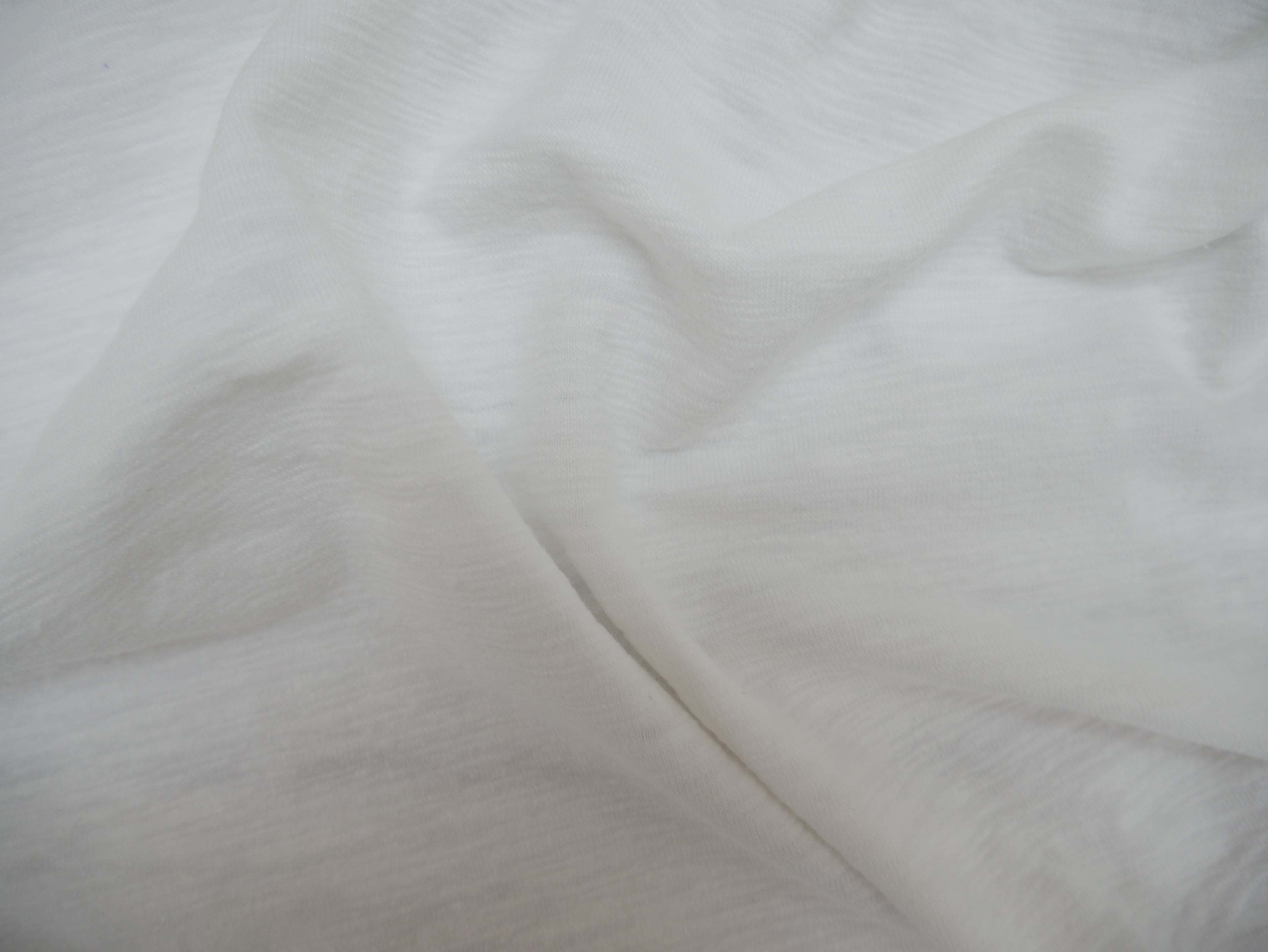 REMNANT - Henley Slub Linen Jersey in Cream x 0.6m-Slub Jersey-Flying Bobbins Haberdashery