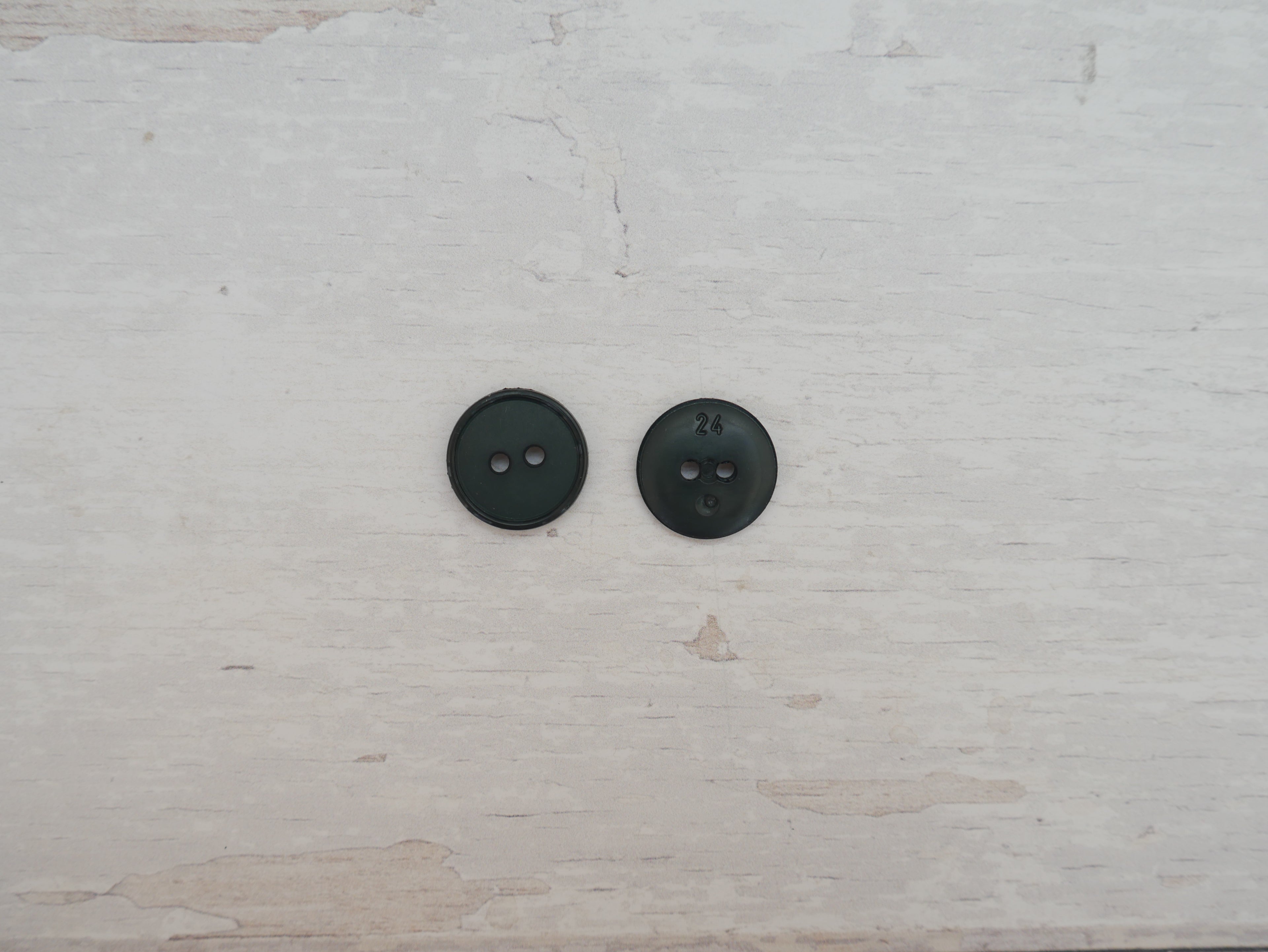 2-Hole 15mm Ring Edge Button in Forest-Button-Flying Bobbins Haberdashery