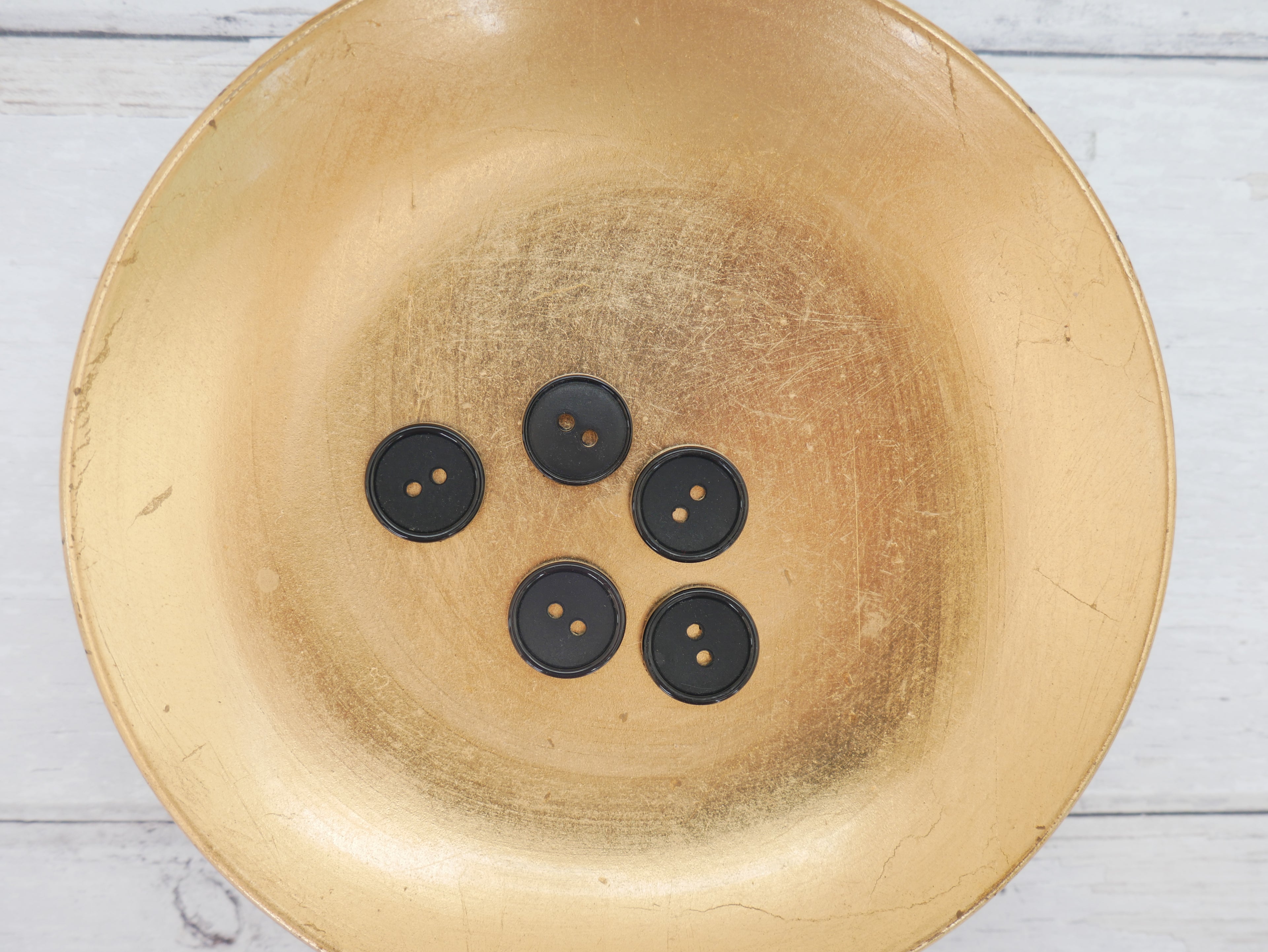 2-Hole 15mm Ring Edge Button in Forest-Button-Flying Bobbins Haberdashery