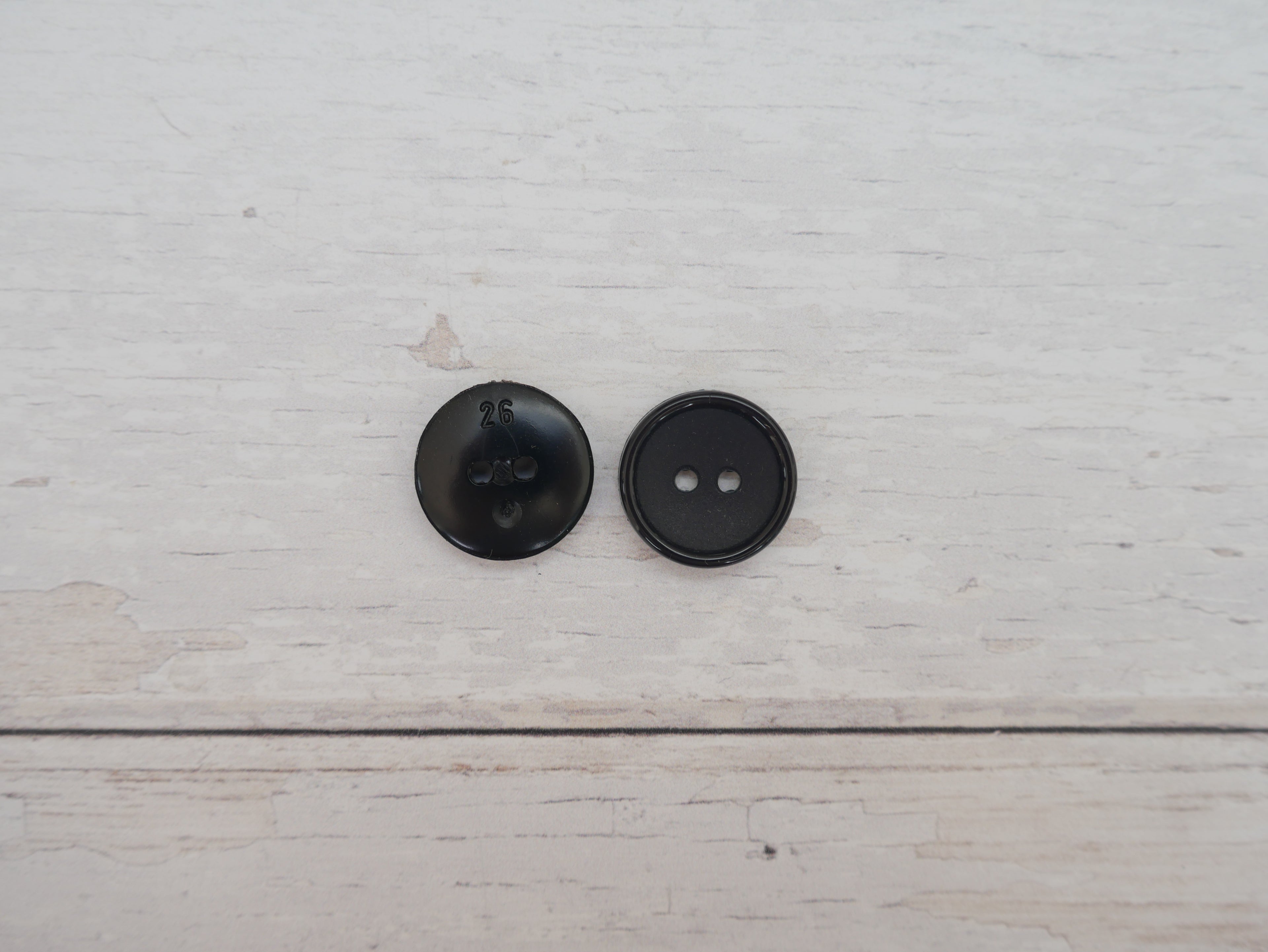 2-Hole 15mm Ring Edge Button in Forest-Button-Flying Bobbins Haberdashery