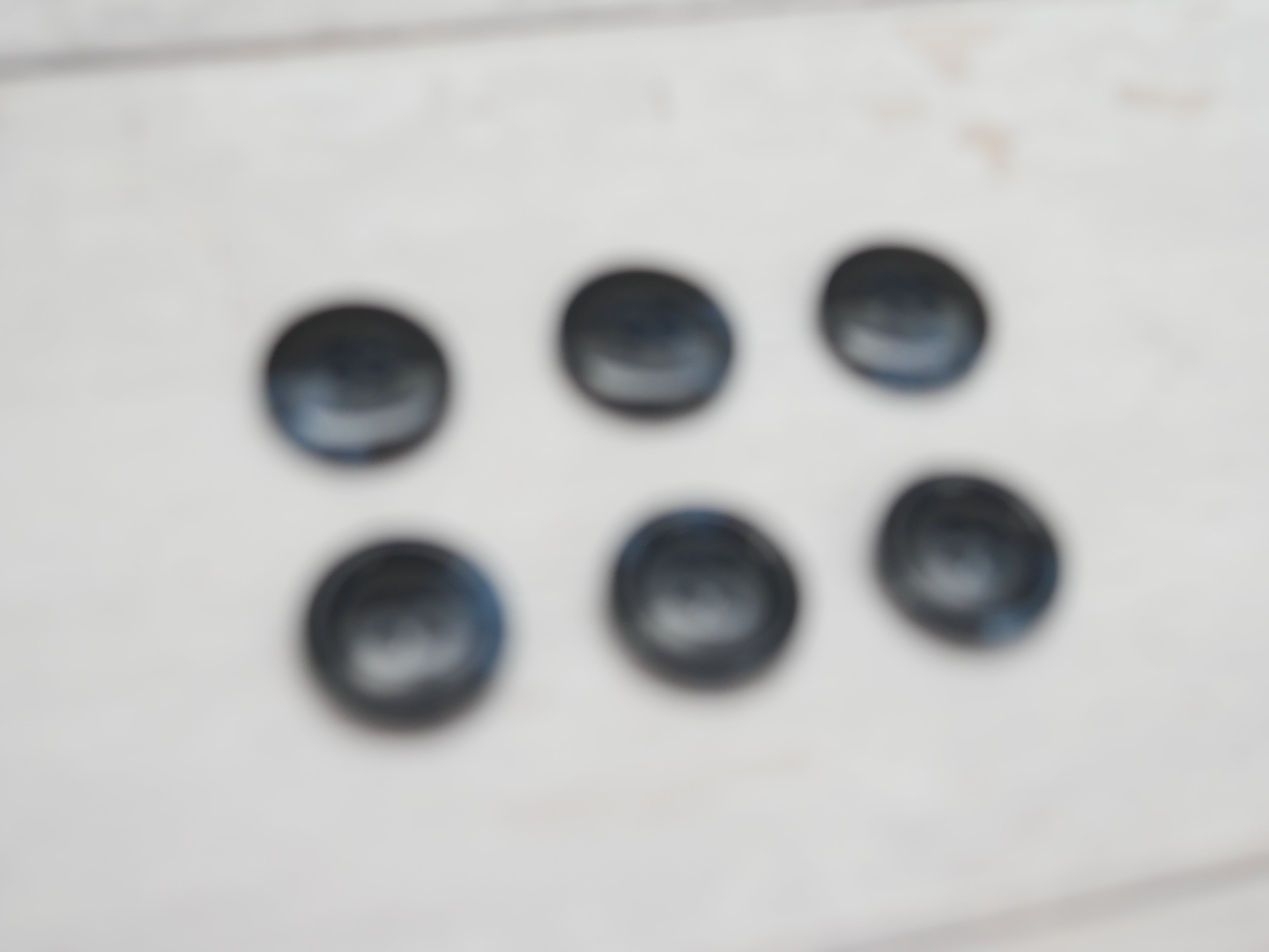 Variegated, 4-Hole, 20mm Button in Navy-Button-Flying Bobbins Haberdashery