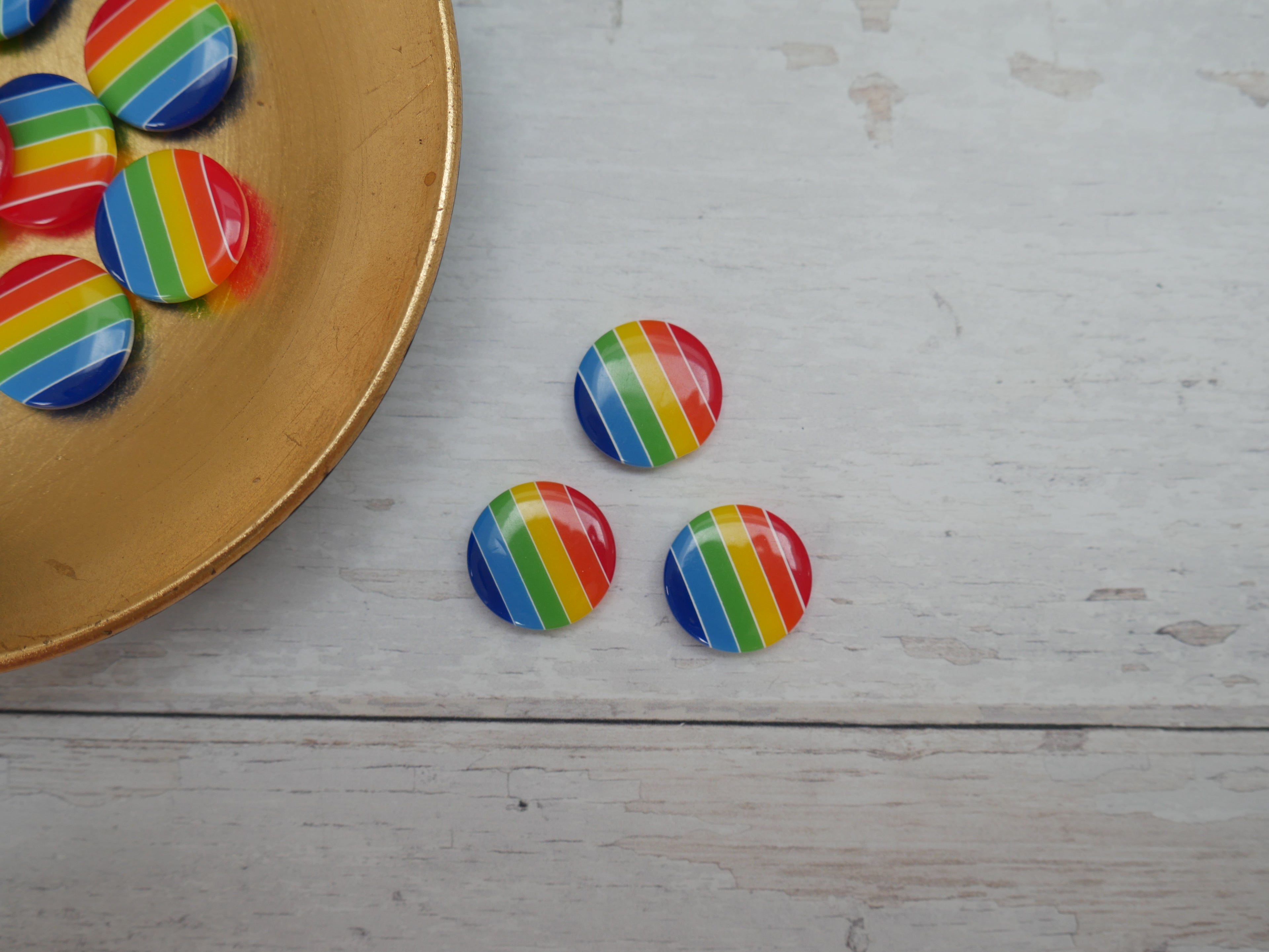 Rainbow Buttons-Button-Flying Bobbins Haberdashery