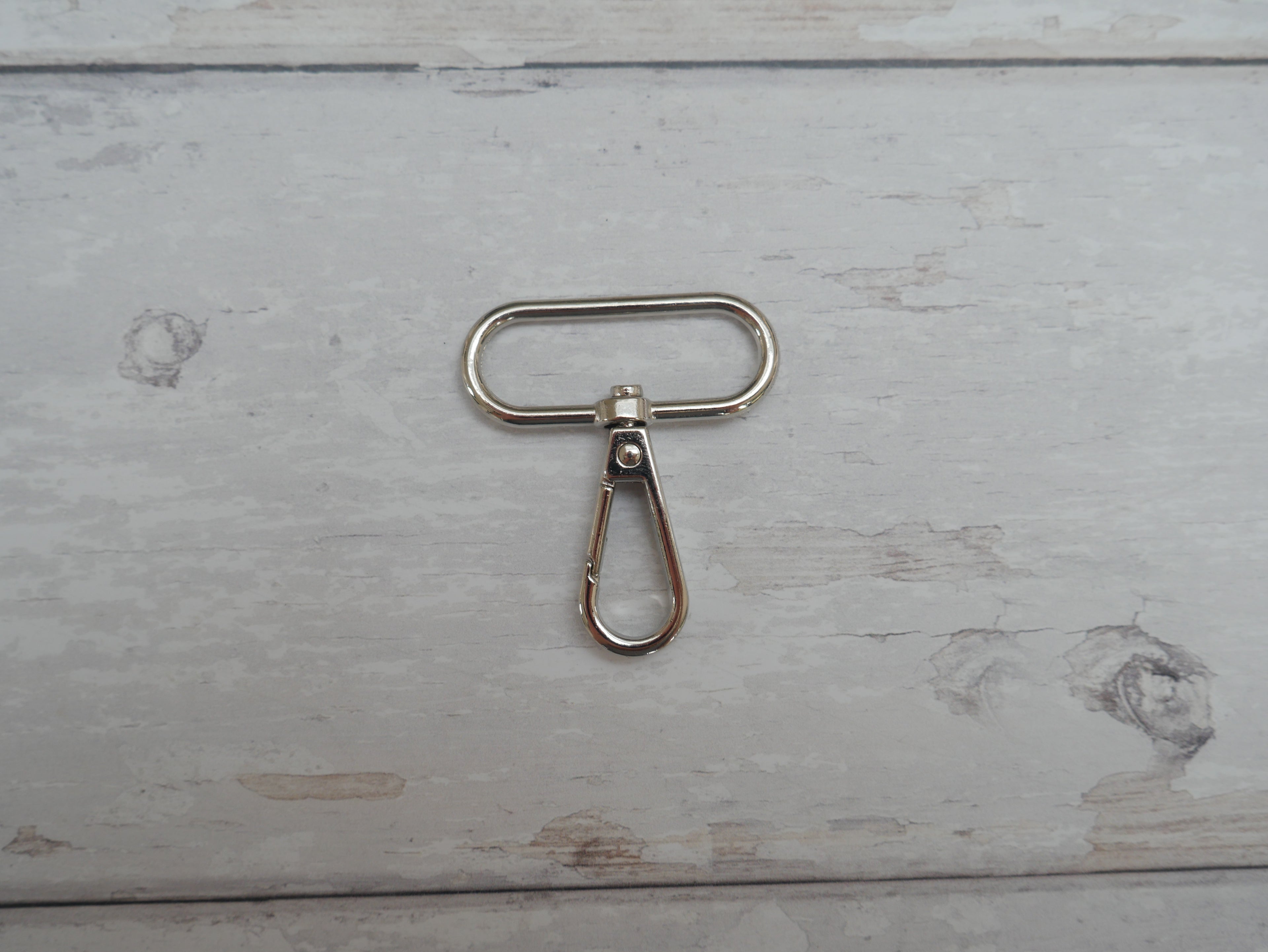 38mm Swivel Hook in Silver-Trim-Flying Bobbins Haberdashery