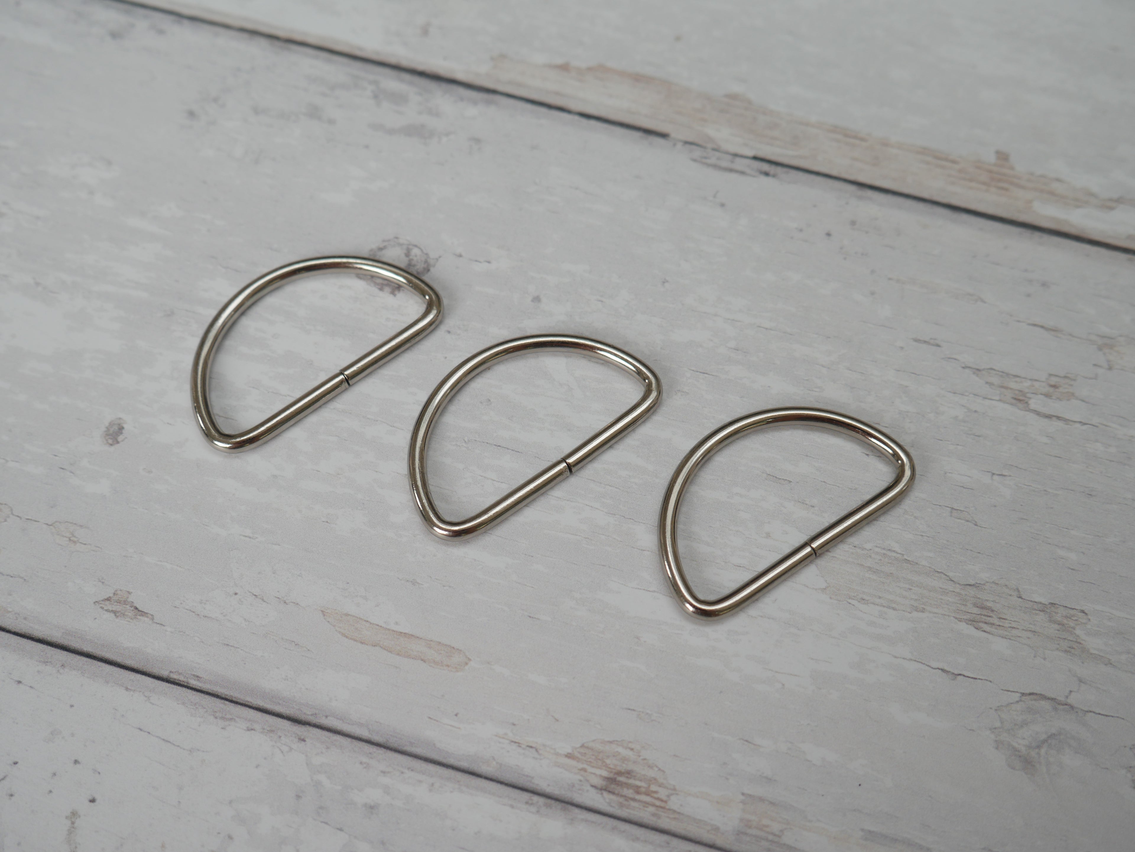 38mm D-Ring in Silver-Trim-Flying Bobbins Haberdashery