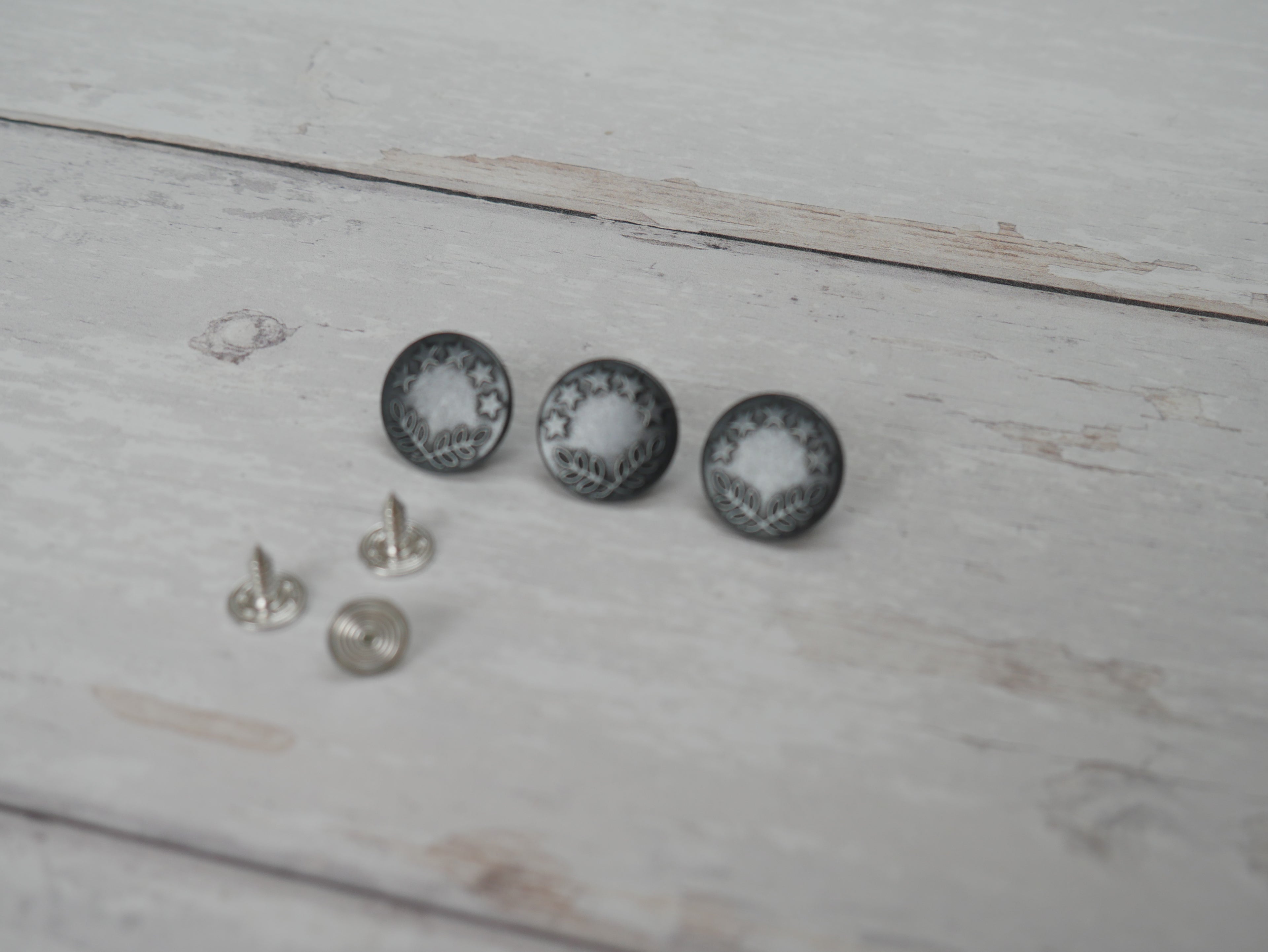 Jeans Buttons, 17mm in Gunmetal-Jeans Buttons-Flying Bobbins Haberdashery