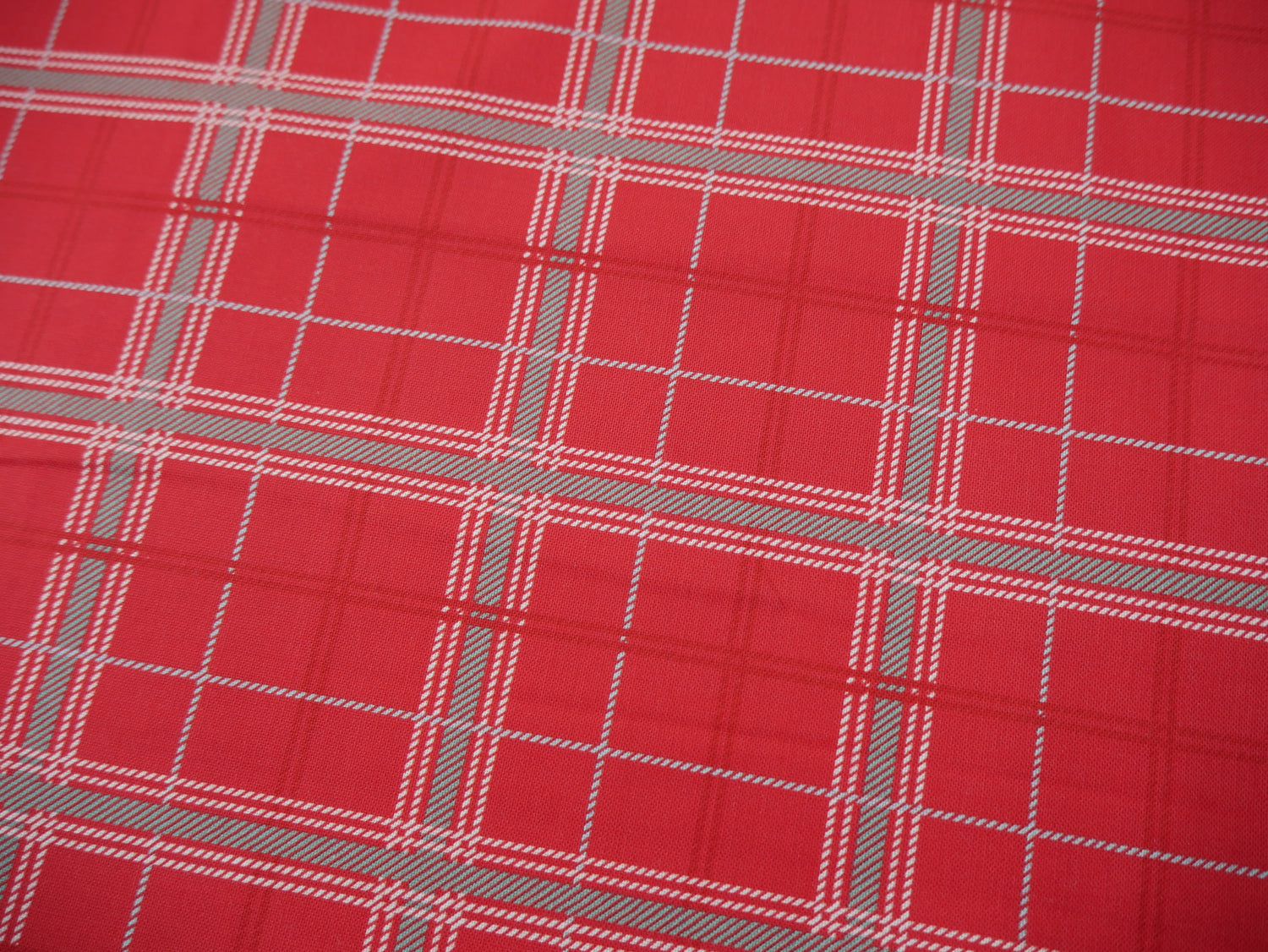 Frosty Paws Printed Cotton, Tartan, £8.40 p/m-Cotton Fabric-Flying Bobbins Haberdashery