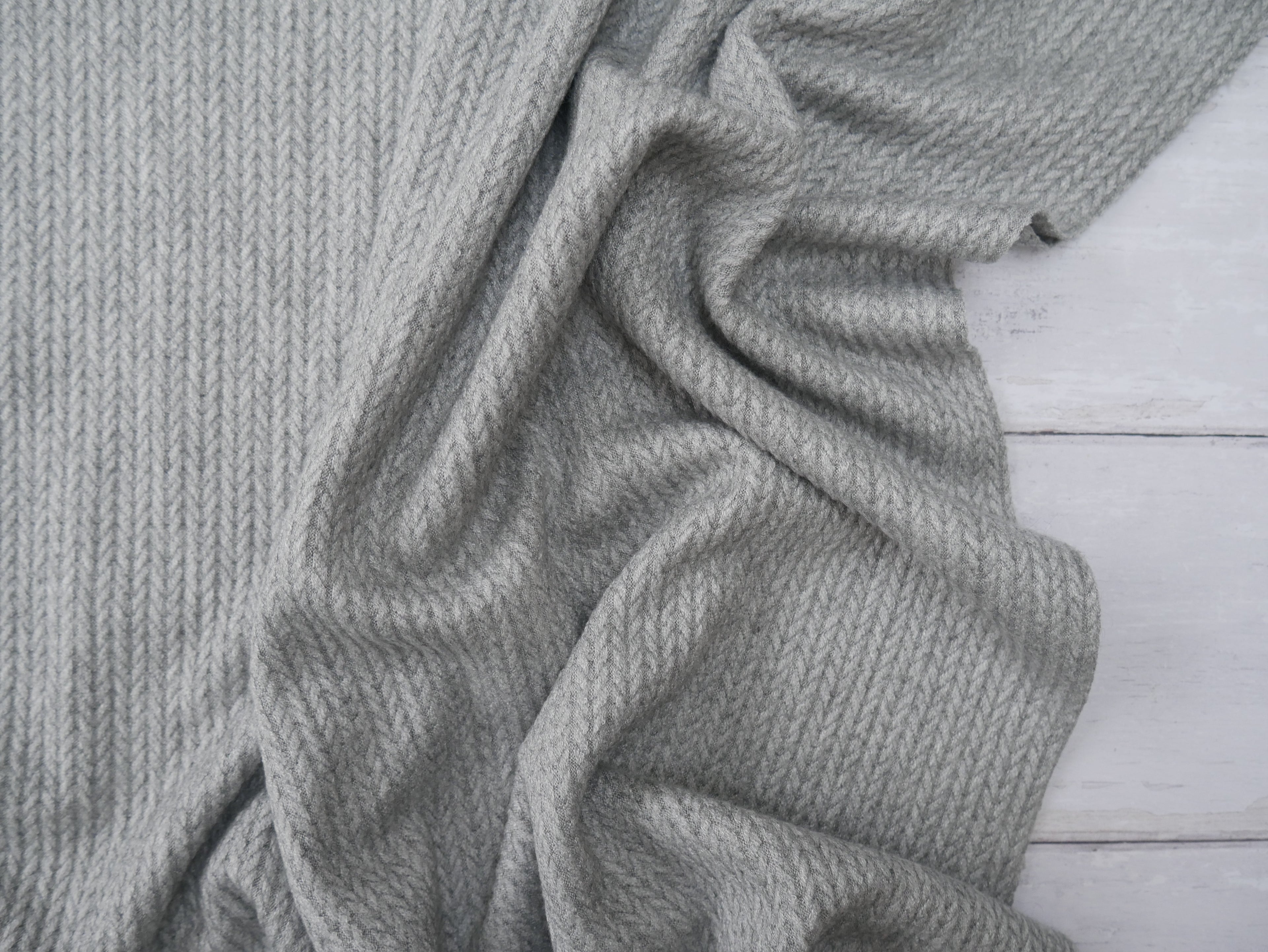 Angora Touch Cable Knit - Sage-Jacquard Knit-Flying Bobbins Haberdashery