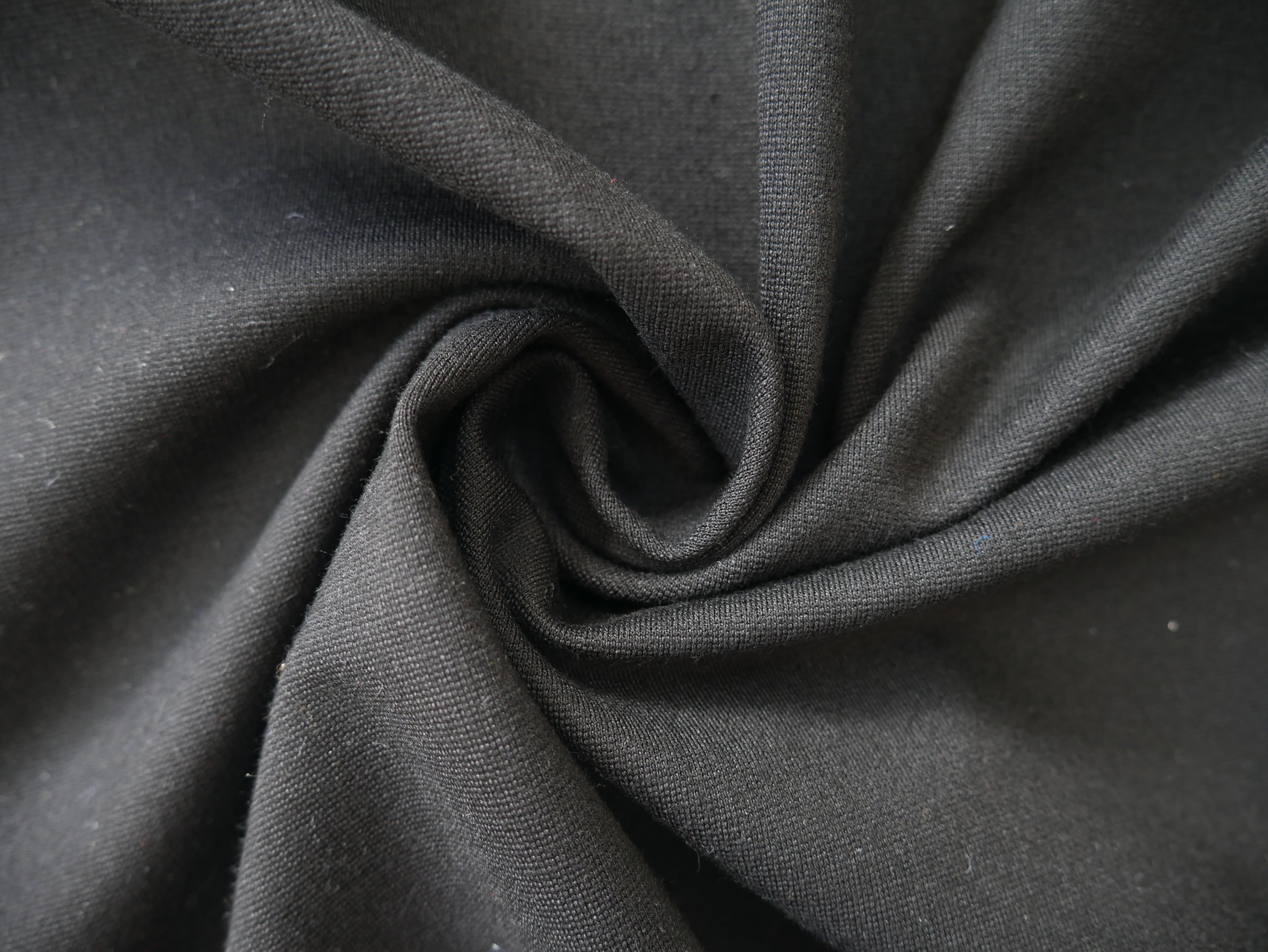 Ponte Roma in Black-Knitted Fabric-Flying Bobbins Haberdashery