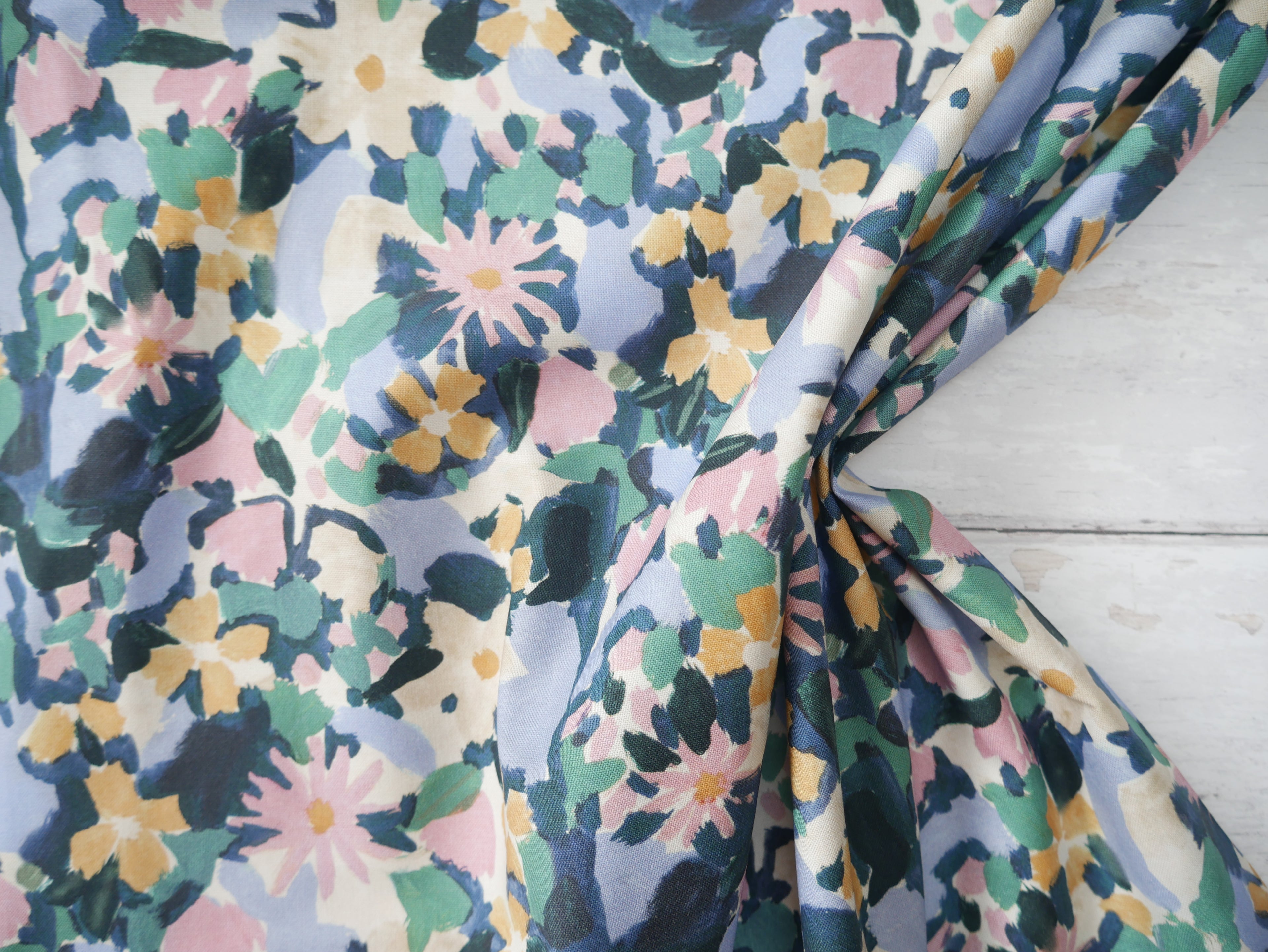 Lewis & Irene Garden Solstice Printed Cotton by Bluebellgray-Cotton Fabric-Flying Bobbins Haberdashery