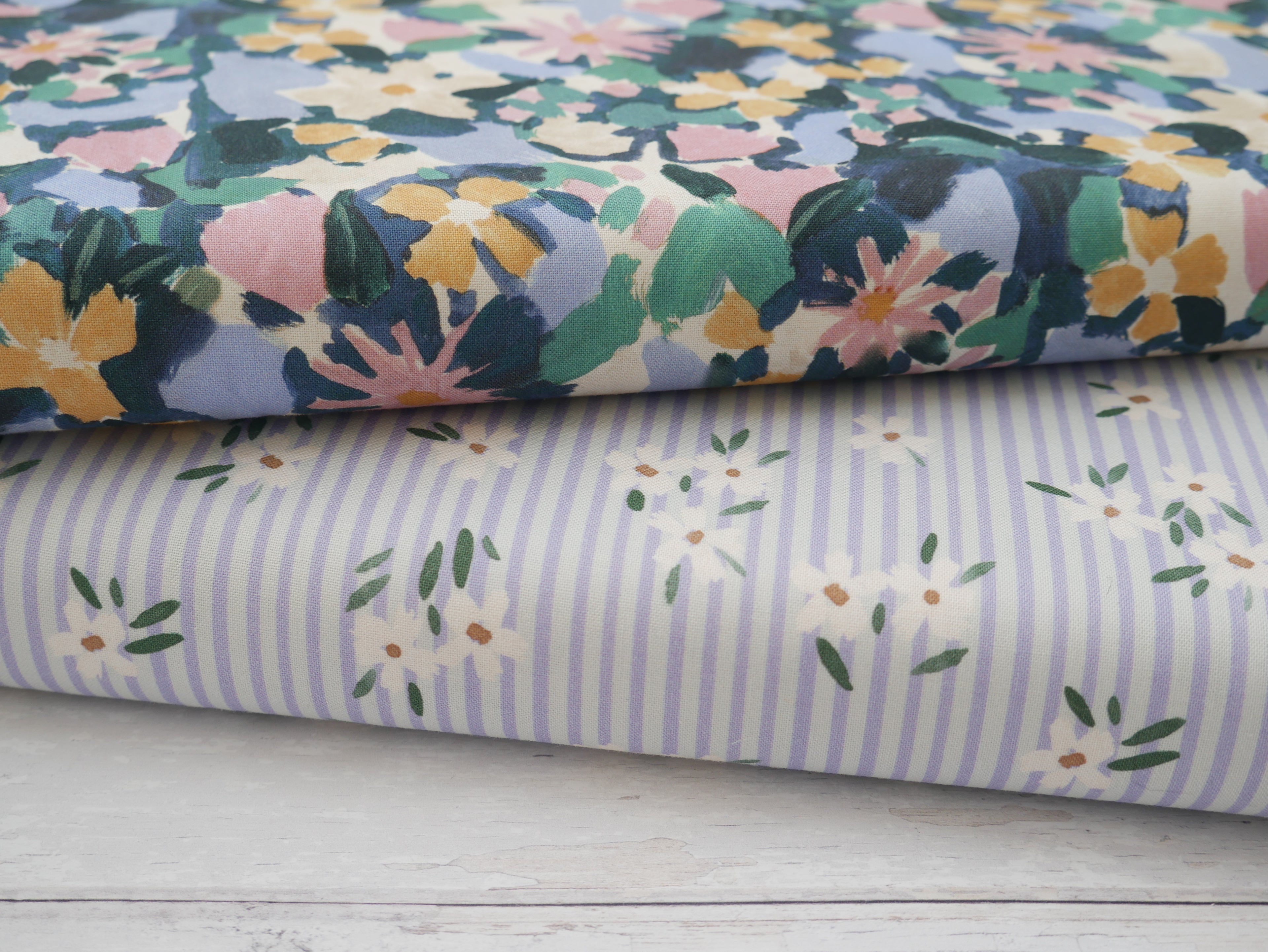 Lewis & Irene Betsy Cornflower Printed Cotton by Bluebellgray-Cotton Fabric-Flying Bobbins Haberdashery