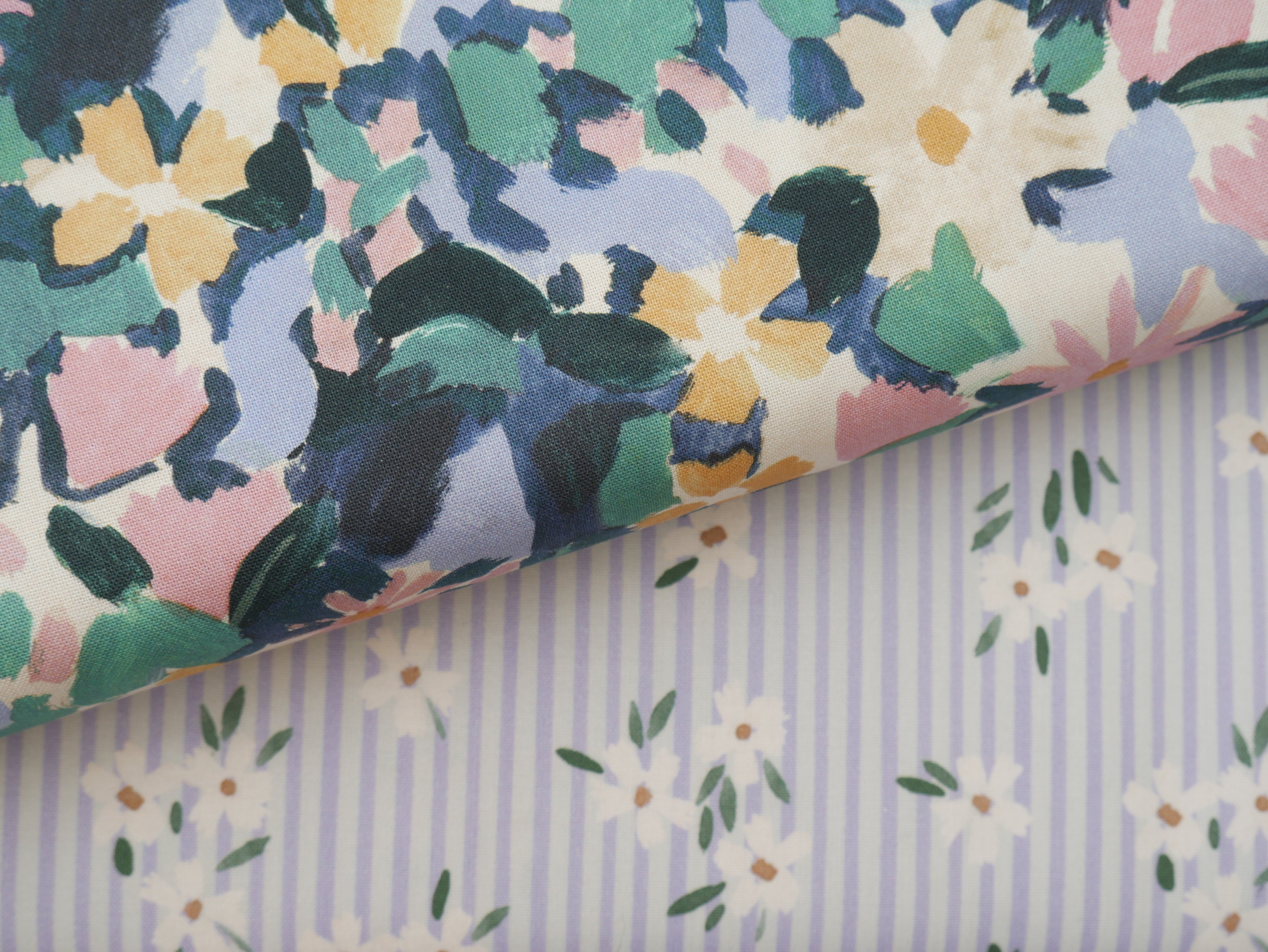 Lewis & Irene Betsy Cornflower Printed Cotton by Bluebellgray-Cotton Fabric-Flying Bobbins Haberdashery