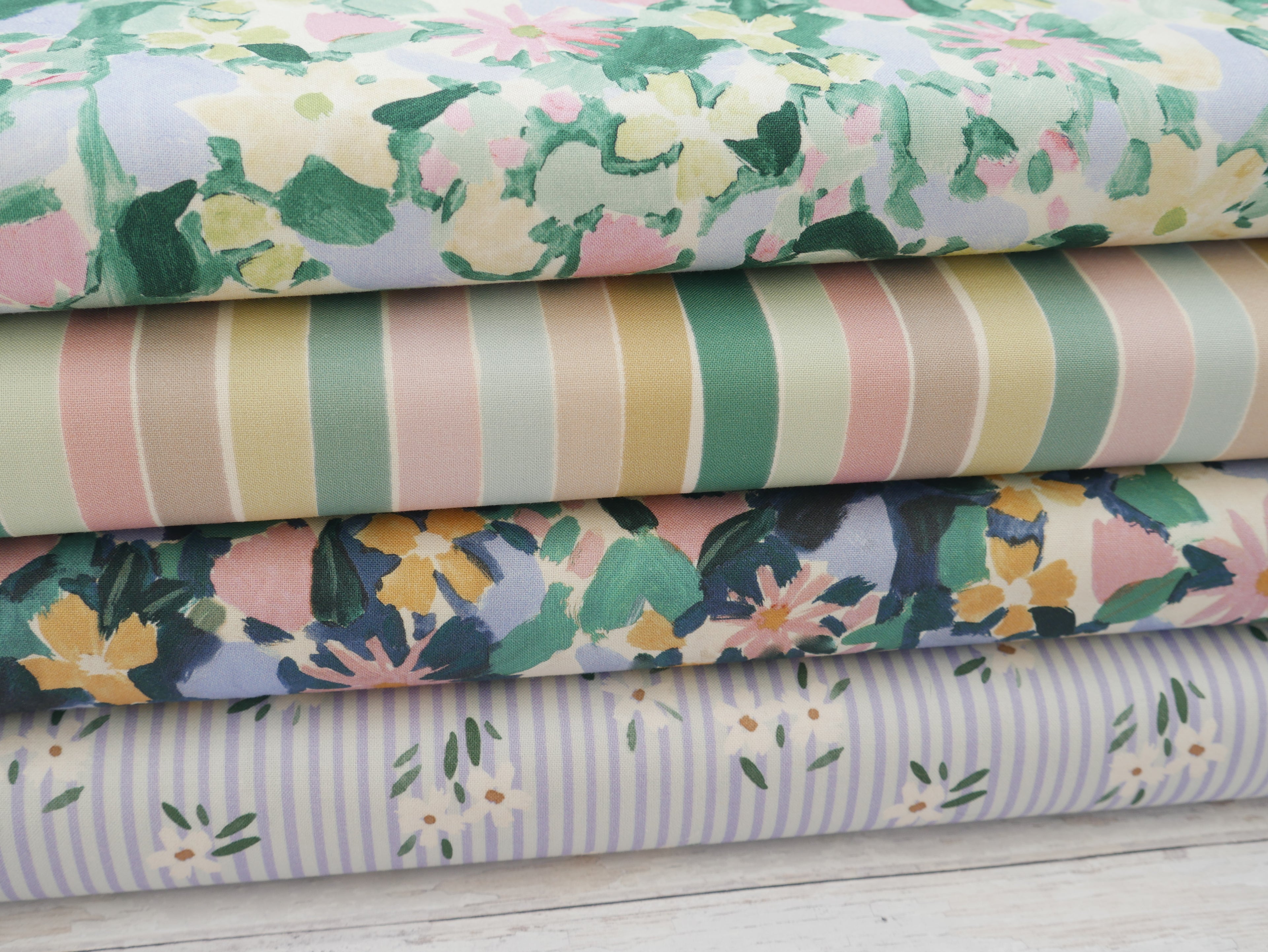 Lewis & Irene Garden Summer Printed Cotton by Bluebellgray-Cotton Fabric-Flying Bobbins Haberdashery
