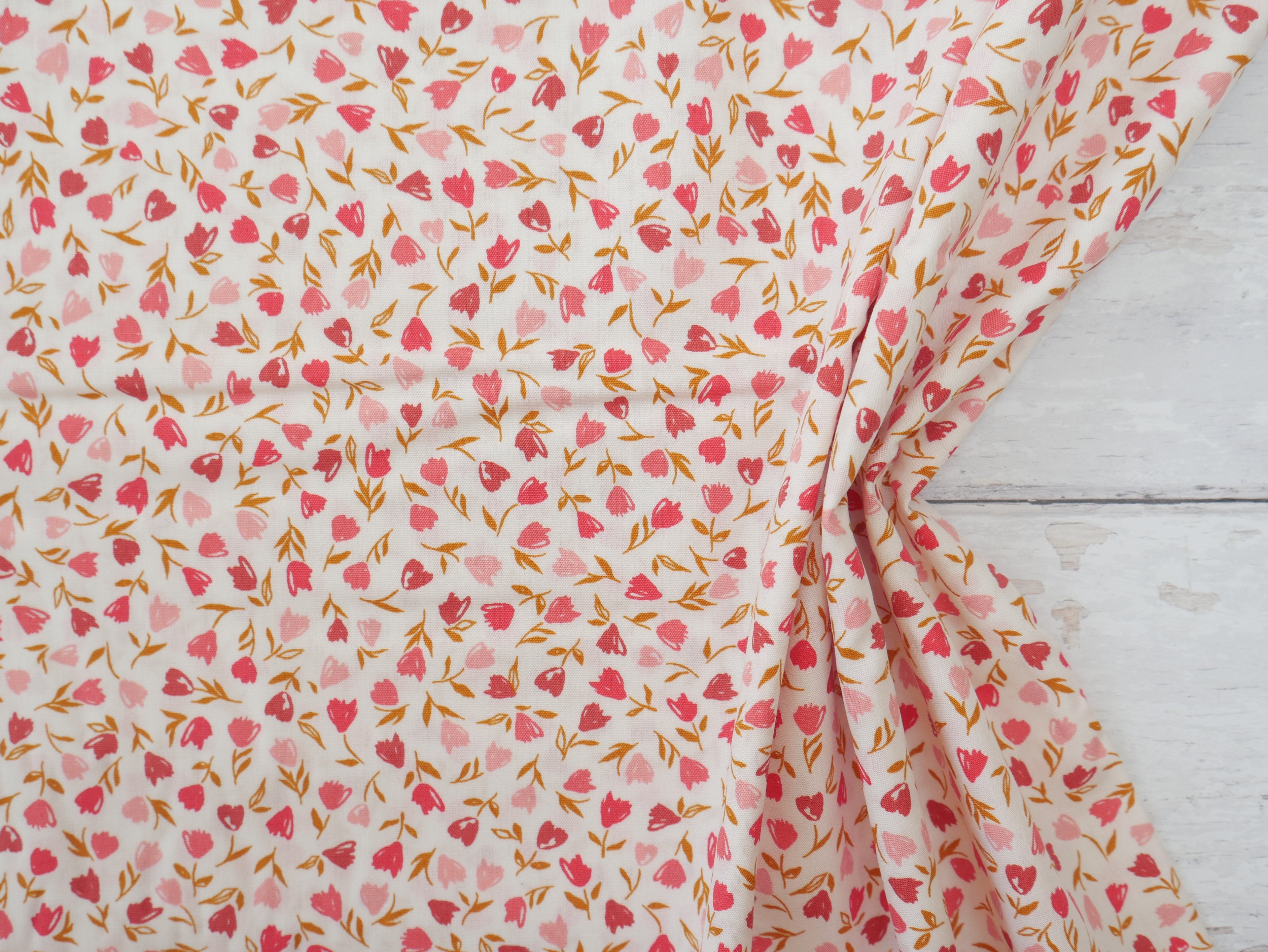 Art Gallery Fabrics Floral Frenzy Blush from Bloomcore-Cotton Fabric-Flying Bobbins Haberdashery