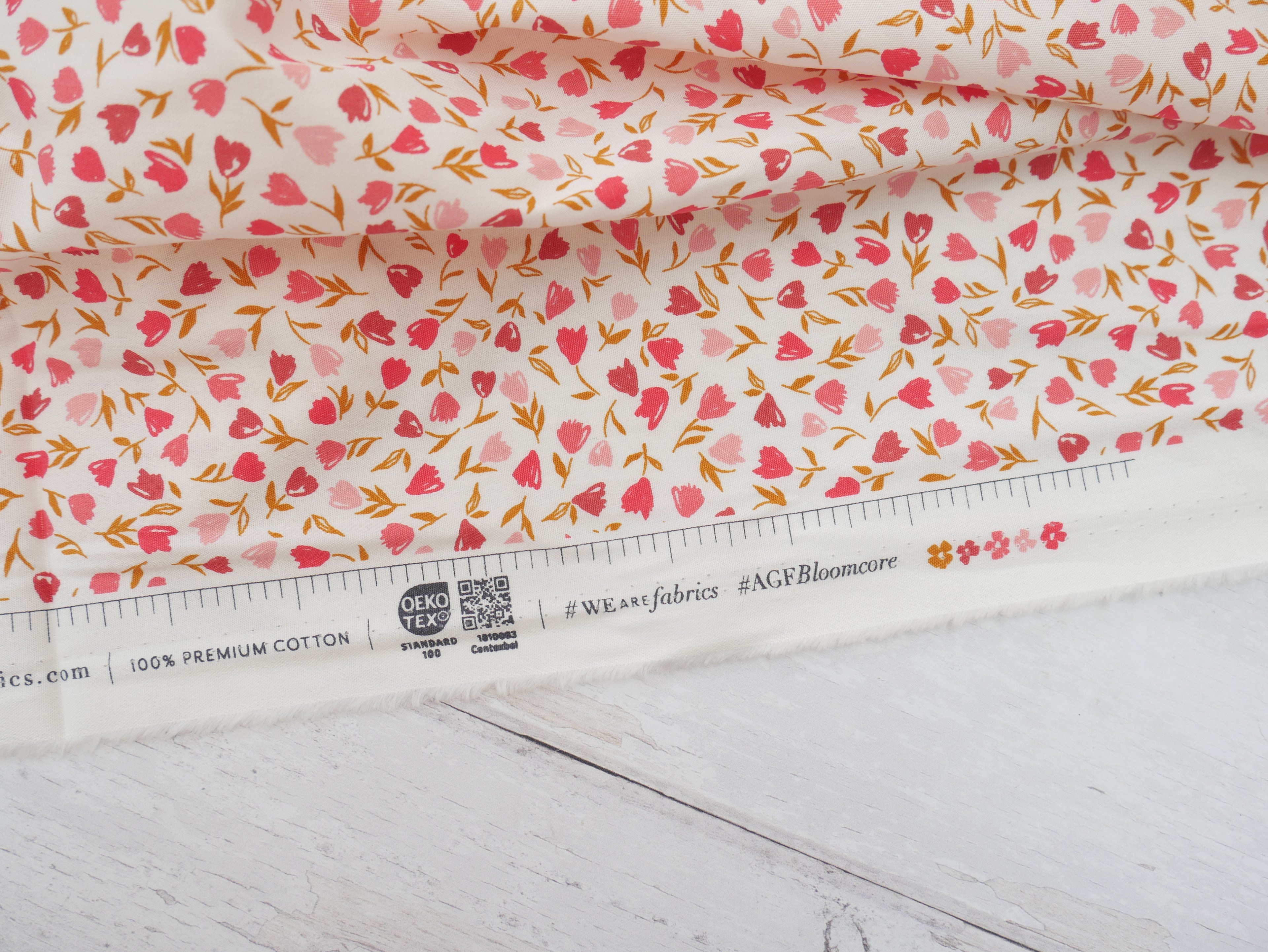 Art Gallery Fabrics Floral Frenzy Blush from Bloomcore-Cotton Fabric-Flying Bobbins Haberdashery