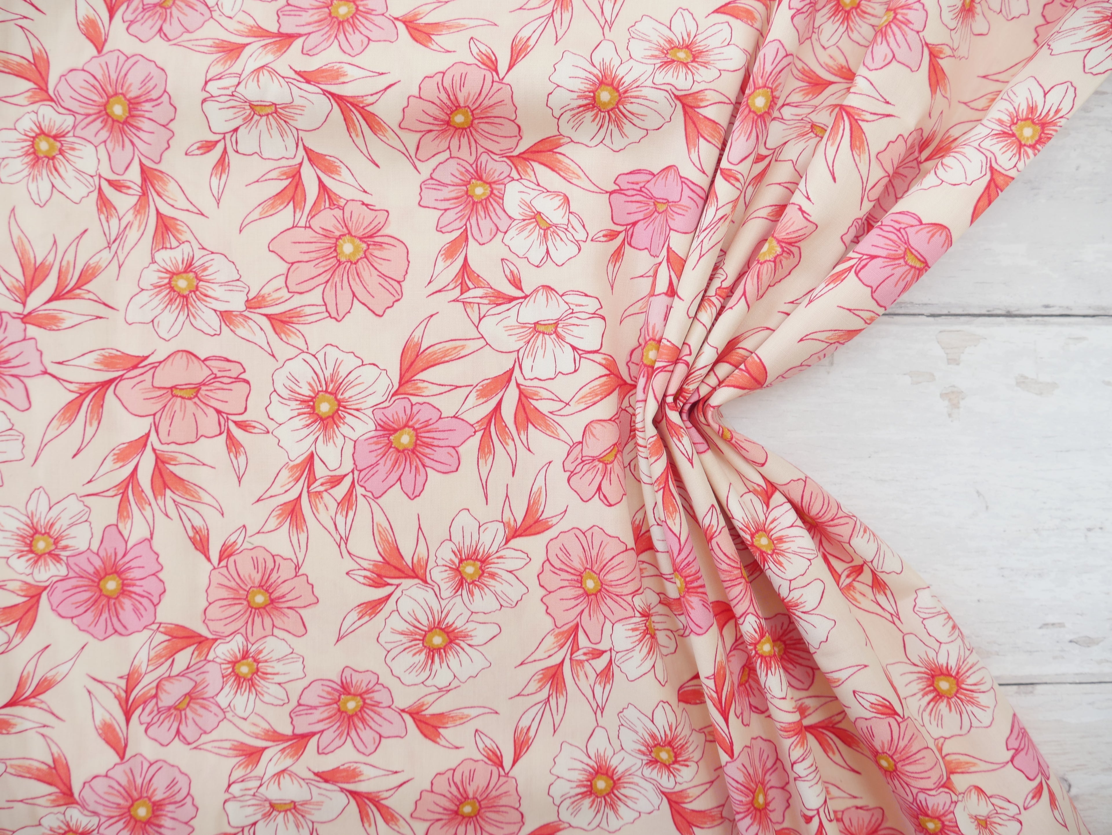 Art Gallery Fabrics Tinted Blooms Blush from Bloomcore-Cotton Fabric-Flying Bobbins Haberdashery