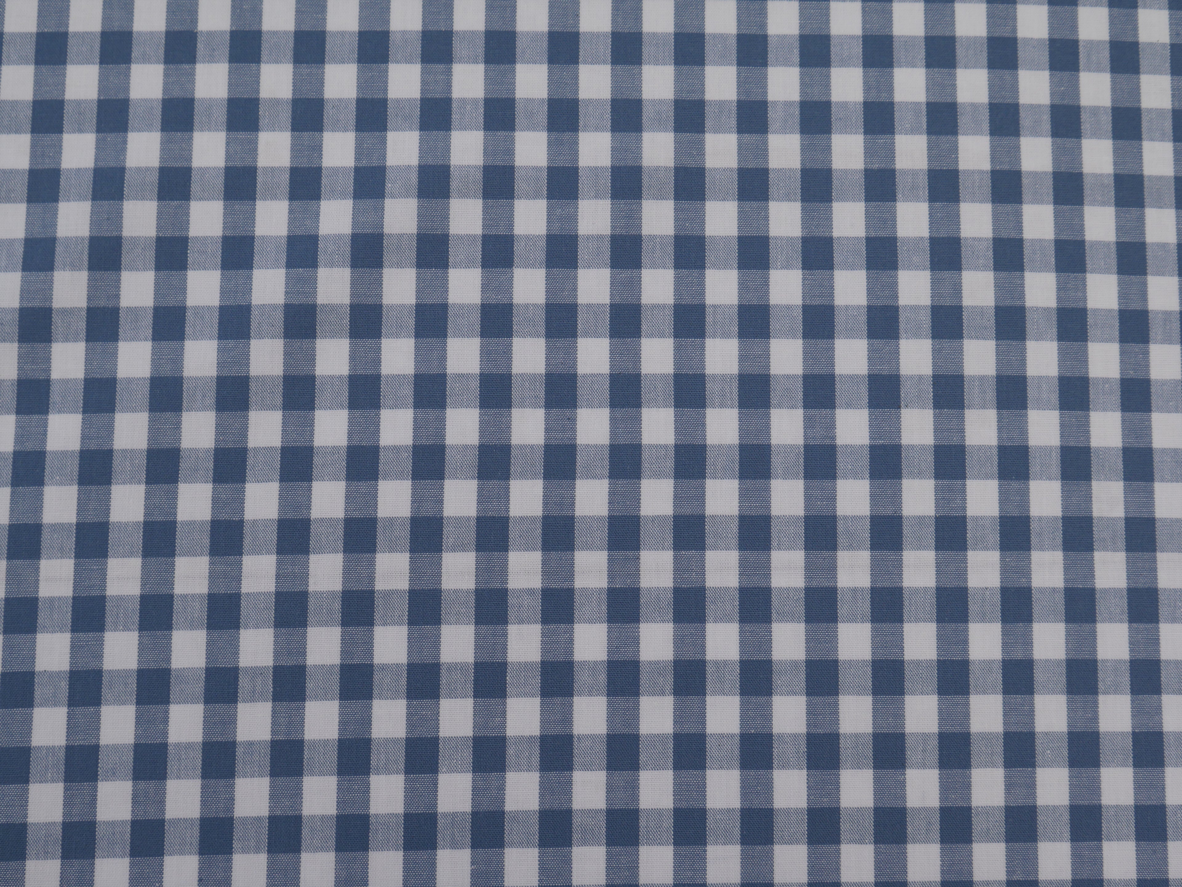 Cotton Check 1cm Gingham in Soft Blue-Cotton Fabric-Flying Bobbins Haberdashery