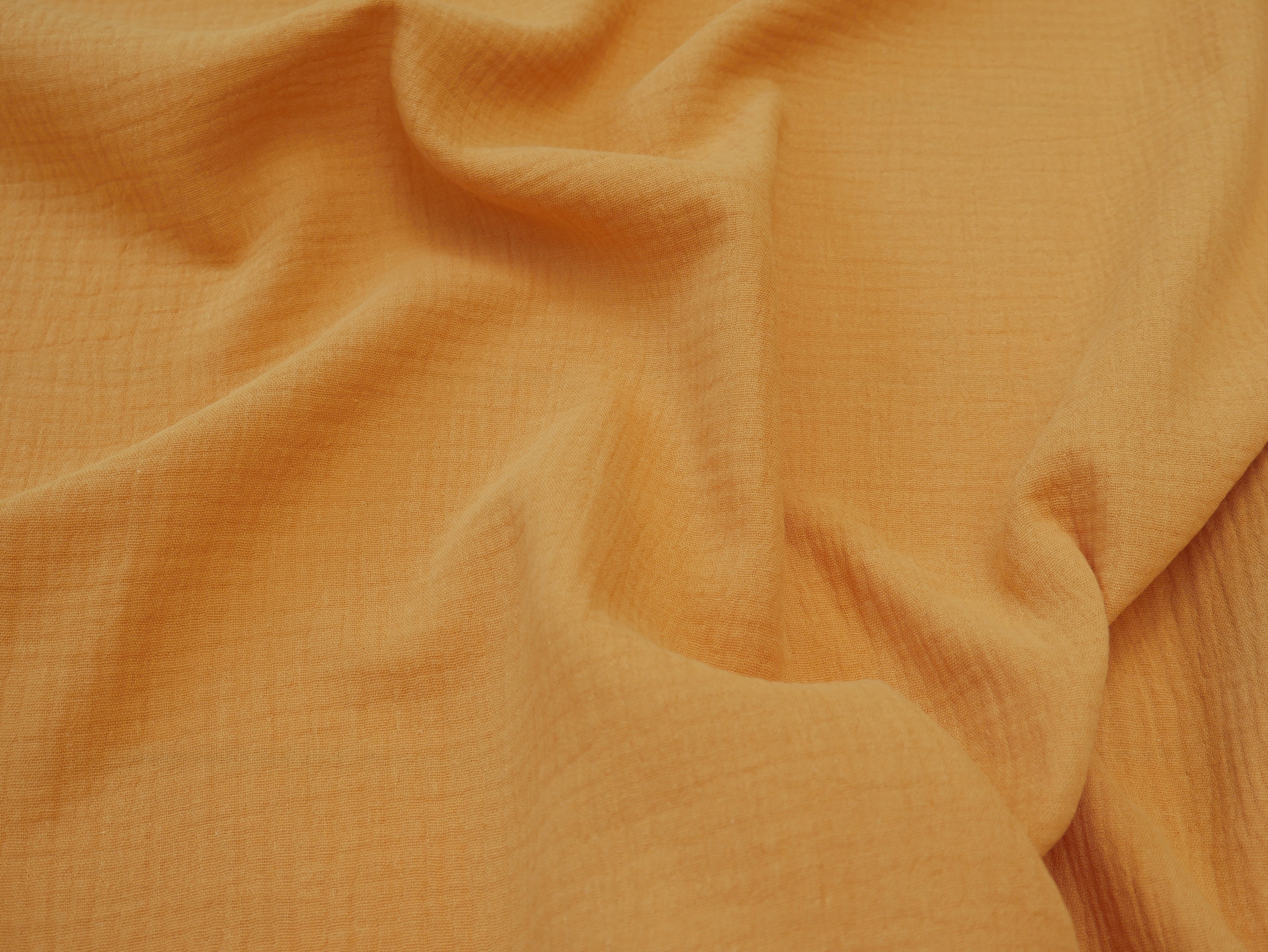 Soft Cotton Double Gauze in Sunshine-Cotton Fabric-Flying Bobbins Haberdashery