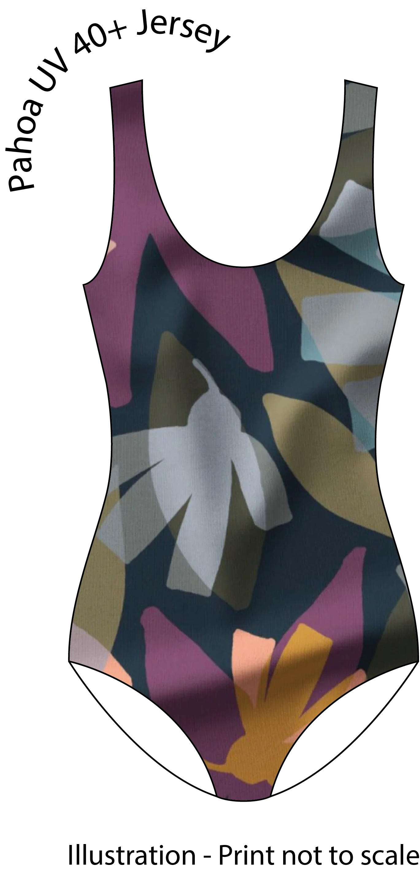 UV Protect Swimwear Lycra - Pahoa, £22.50 pm-Swimwear Fabric-Flying Bobbins Haberdashery