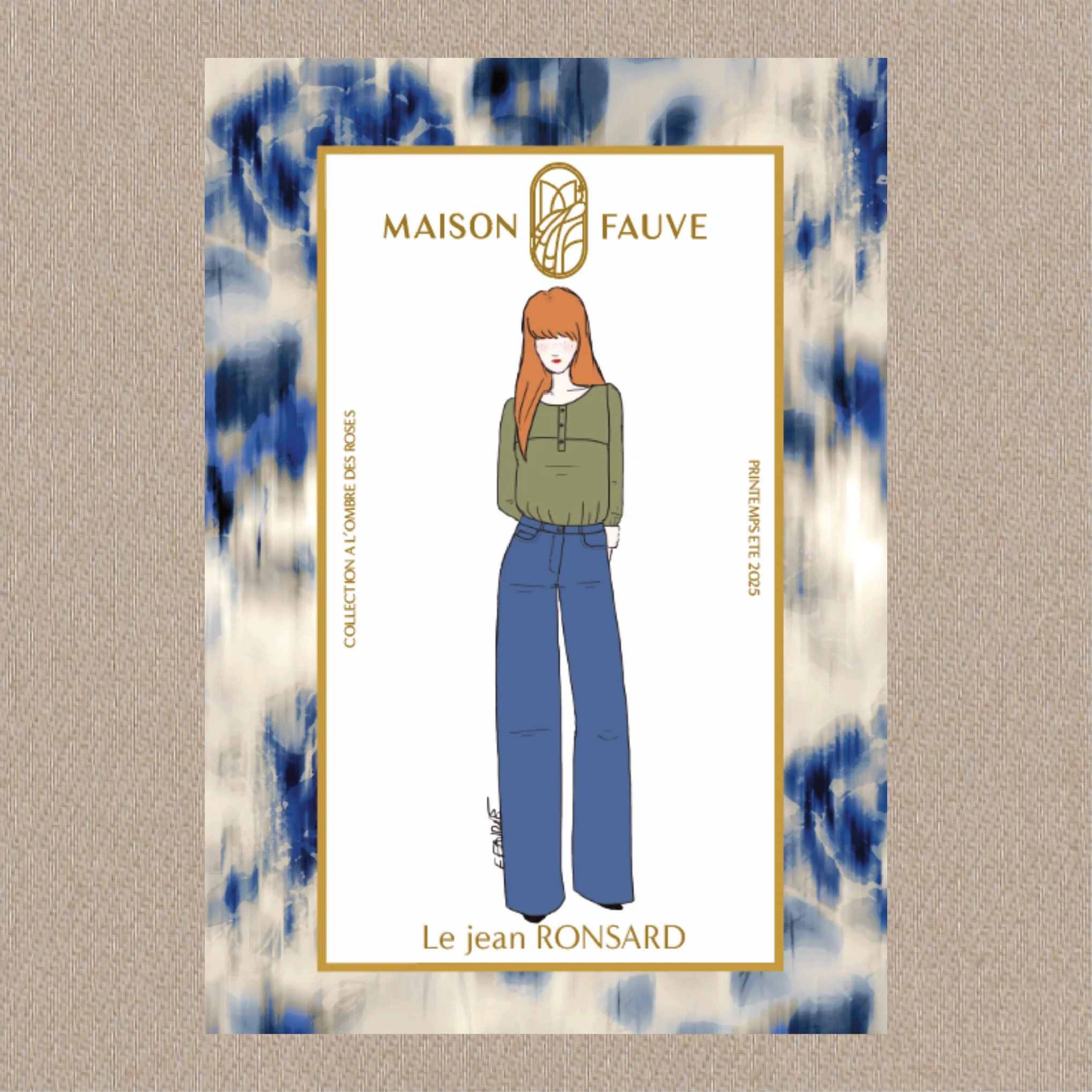 Ronsard Jeans Kit - Sand Denim-Sewing Kit-Flying Bobbins Haberdashery