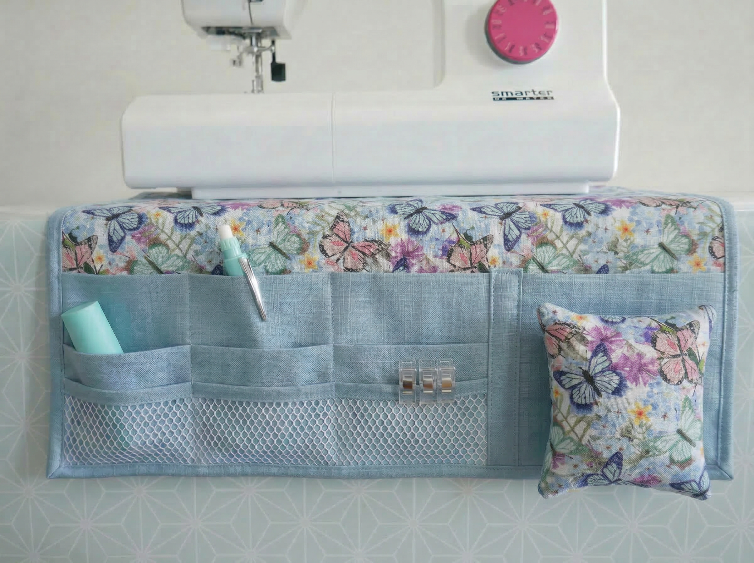 Sewing Machine Cover Kit & Pattern - Butterflies-Sewing Kit-Flying Bobbins Haberdashery