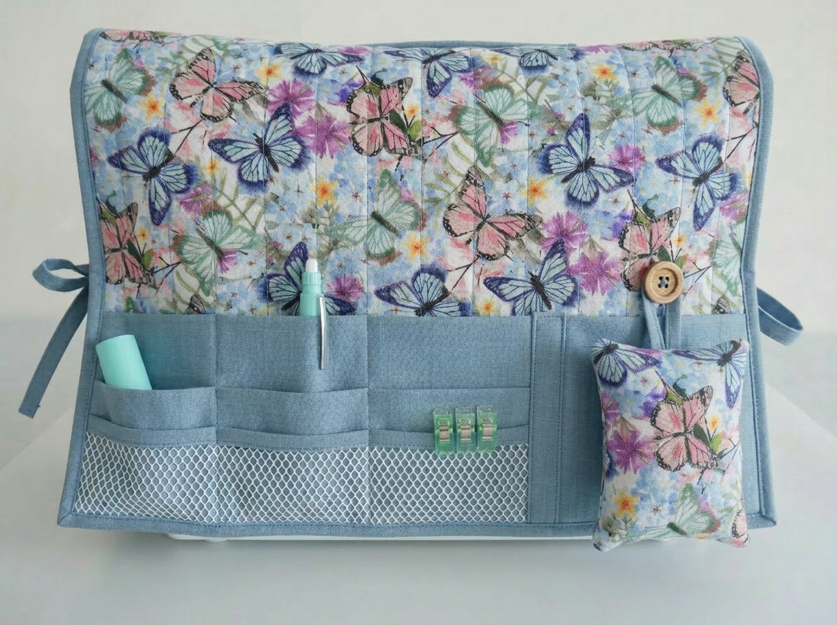 Sewing Machine Cover Kit & Pattern - Butterflies-Sewing Kit-Flying Bobbins Haberdashery