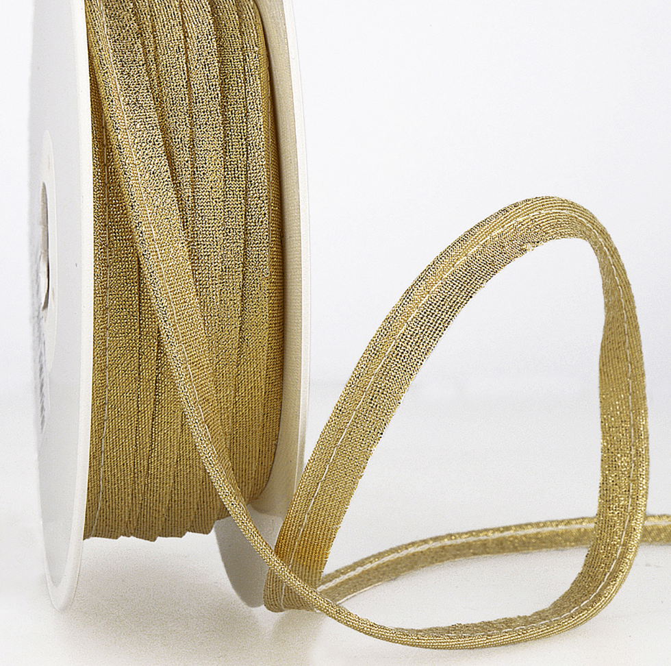 Metallic Piping Tape 3mm - Gold-Piping-Flying Bobbins Haberdashery