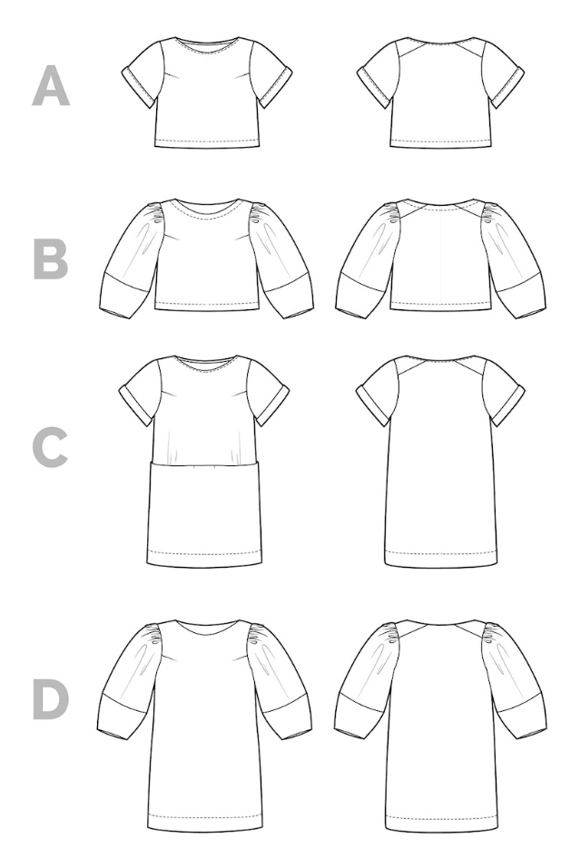 Cielo Dress Kit - Samba Crepe in Violet-Sewing Kit-Flying Bobbins Haberdashery