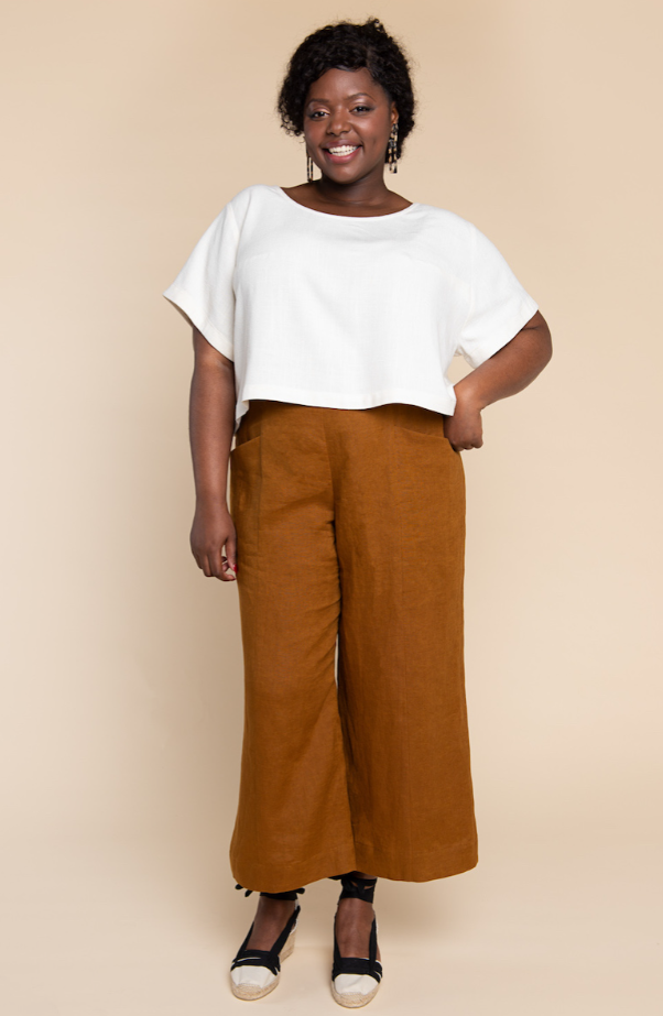 Cielo Dress Kit - Samba Crepe in Violet-Sewing Kit-Flying Bobbins Haberdashery