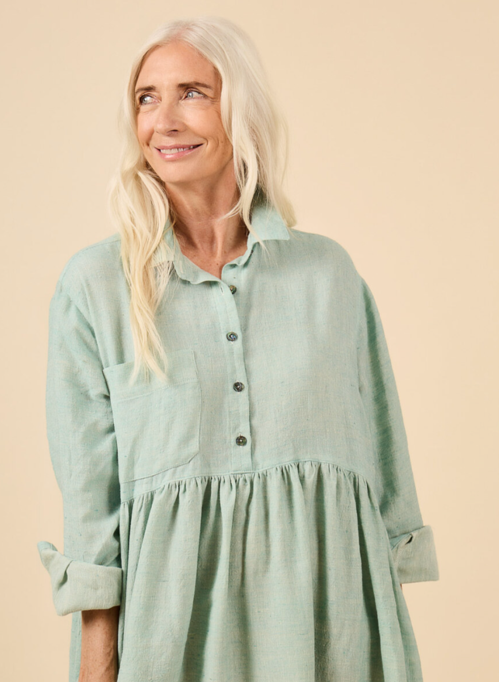 Jenna Shirt Kit - Lady McElroy Loveheart Cotton Lawn in Black-Sewing Kit-Flying Bobbins Haberdashery