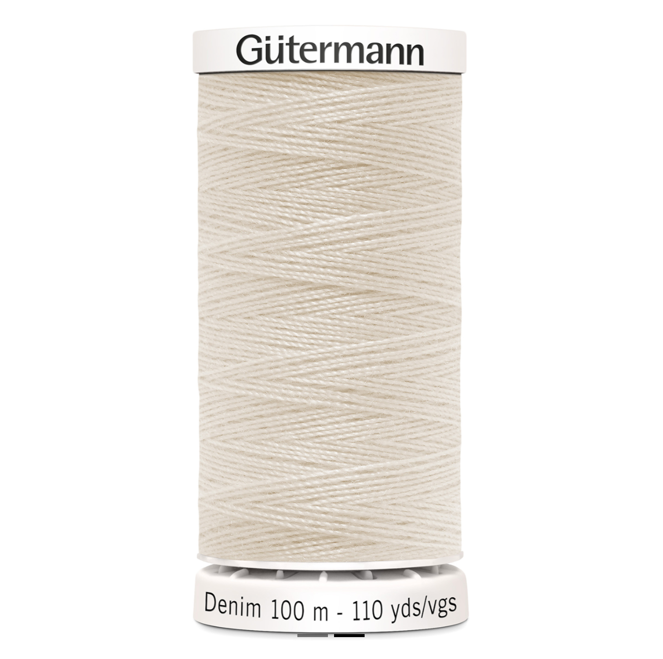 Gutermann Denim Thread, 100m, Ecru 3130-Thread-Flying Bobbins Haberdashery