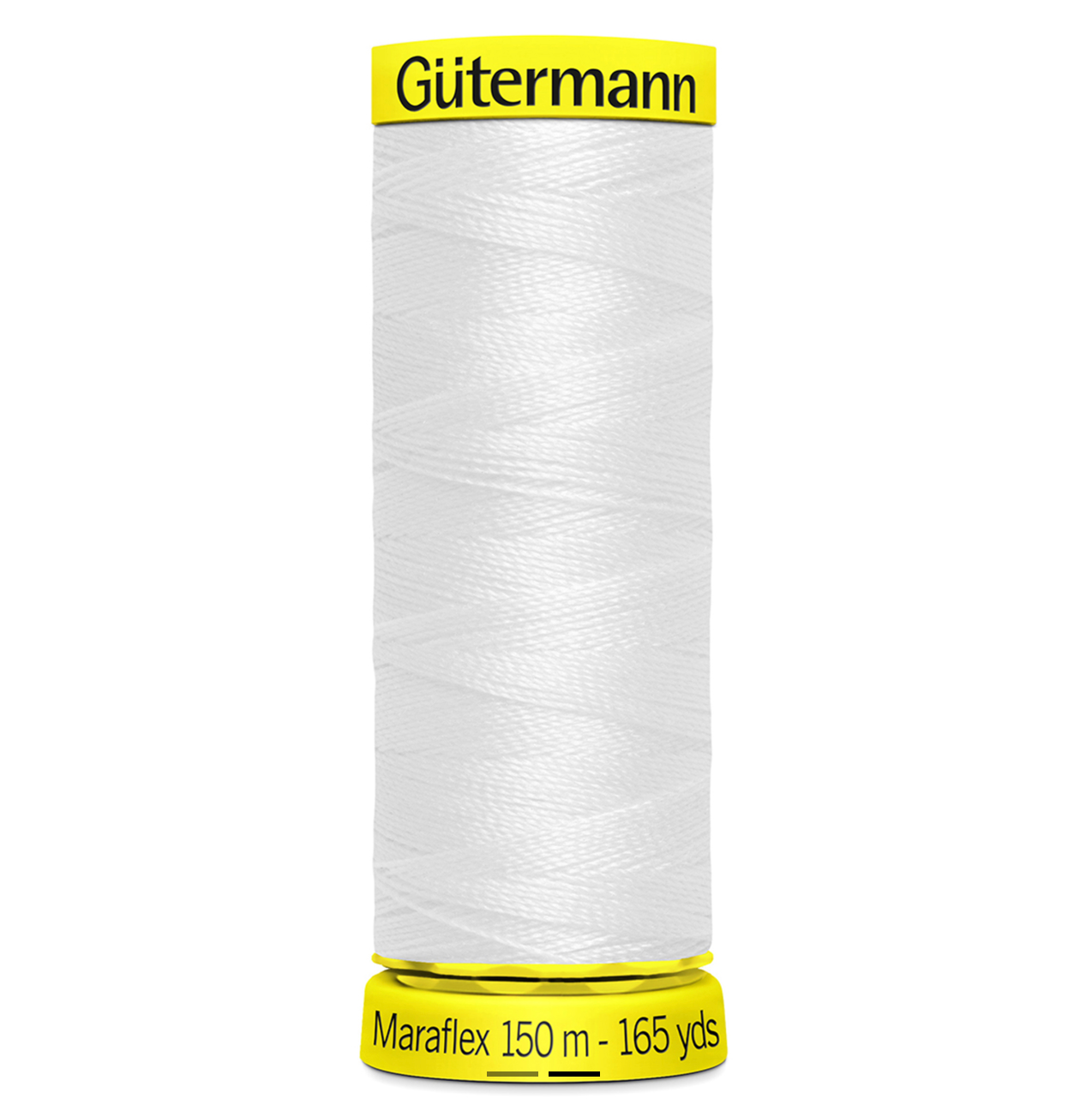 Gutermann Maraflex Thread 150m, White-Thread-Flying Bobbins Haberdashery