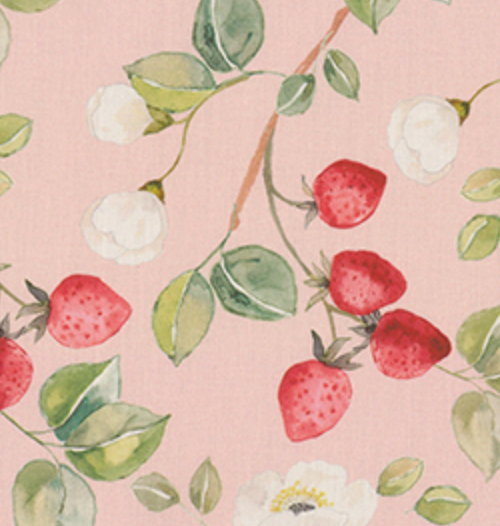 Cotton Poplin in Strawberry Blossom, £16.50 p/m-Cotton Fabric-Flying Bobbins Haberdashery