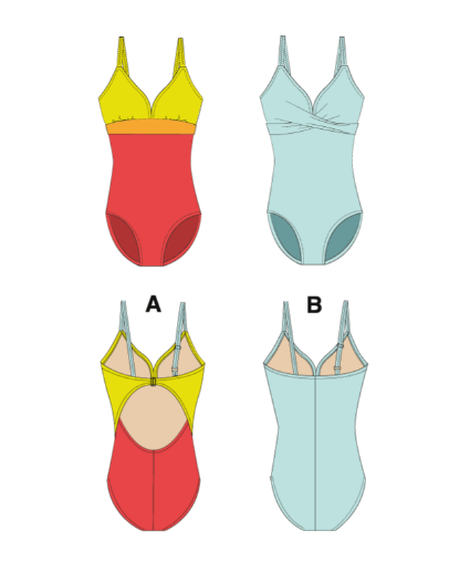 Jalie One-Piece Swimsuit for Adults & Children-Pattern-Flying Bobbins Haberdashery