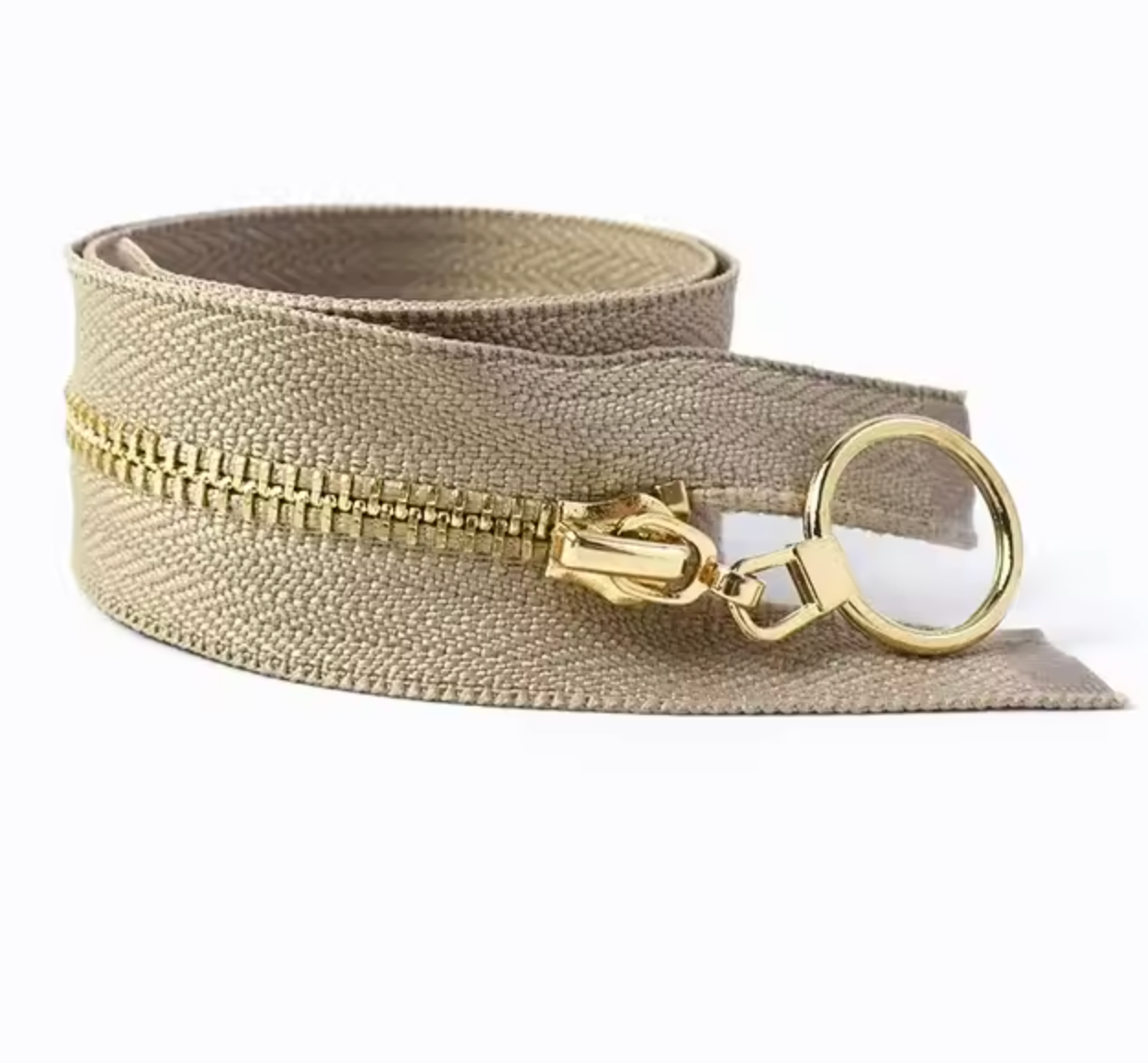 Metal Zip With Large O-Puller, 30cm-Zip-Flying Bobbins Haberdashery