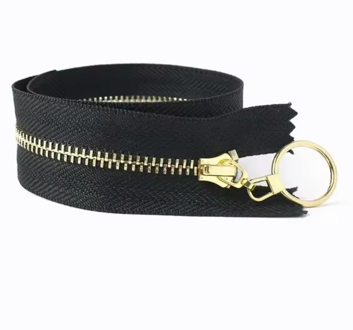 Metal Zip With Large O-Puller, 30cm-Zip-Flying Bobbins Haberdashery