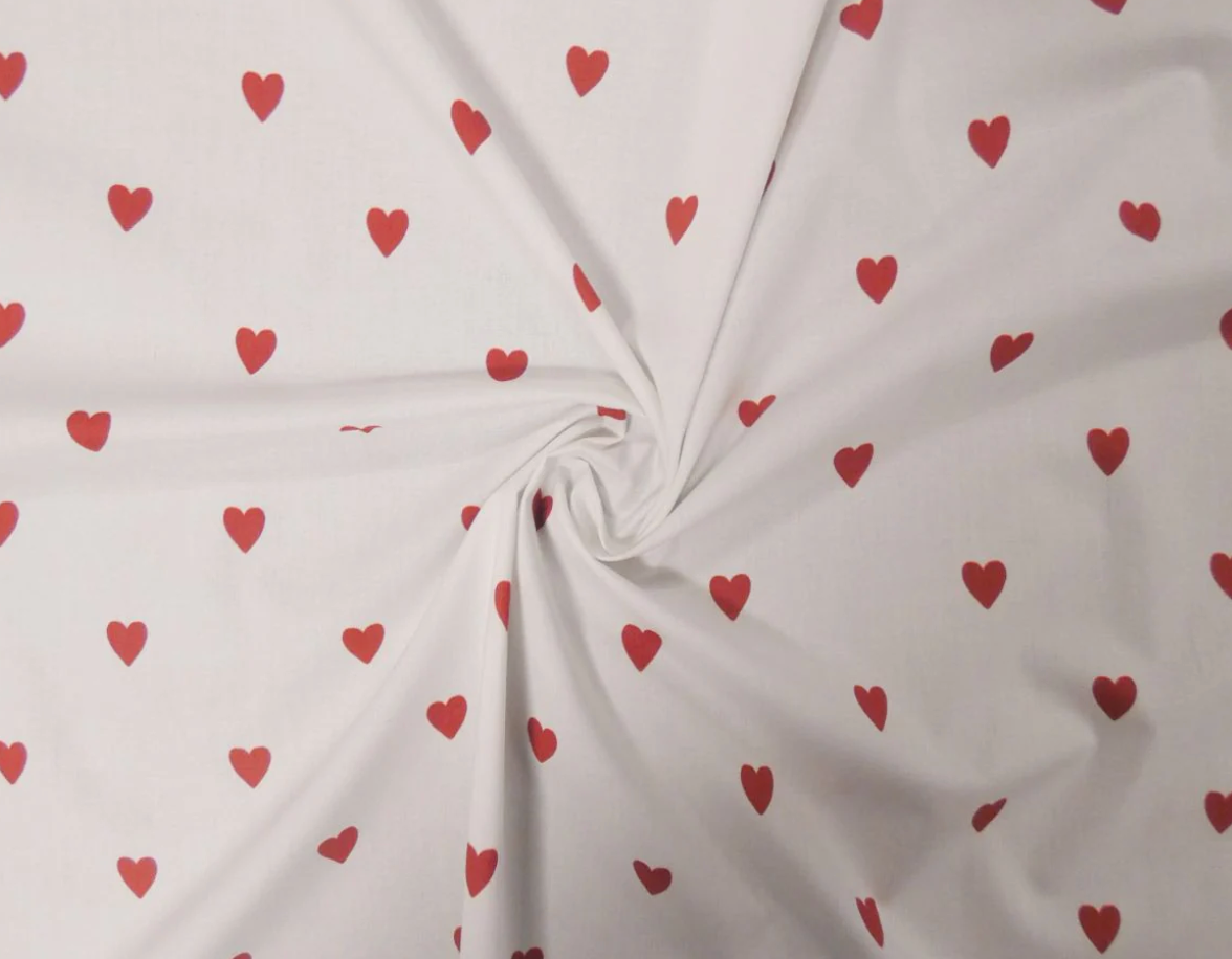 Jenna Shirt Kit - Lady McElroy Loveheart Cotton Lawn in White-Sewing Kit-Flying Bobbins Haberdashery