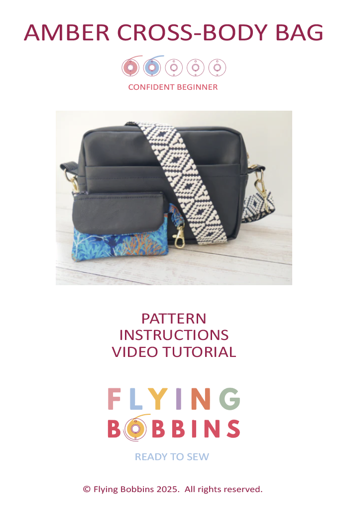 Flying Bobbins Amber Cross Body Bag Pattern & Tutorial-Sewing Pattern-Flying Bobbins Haberdashery