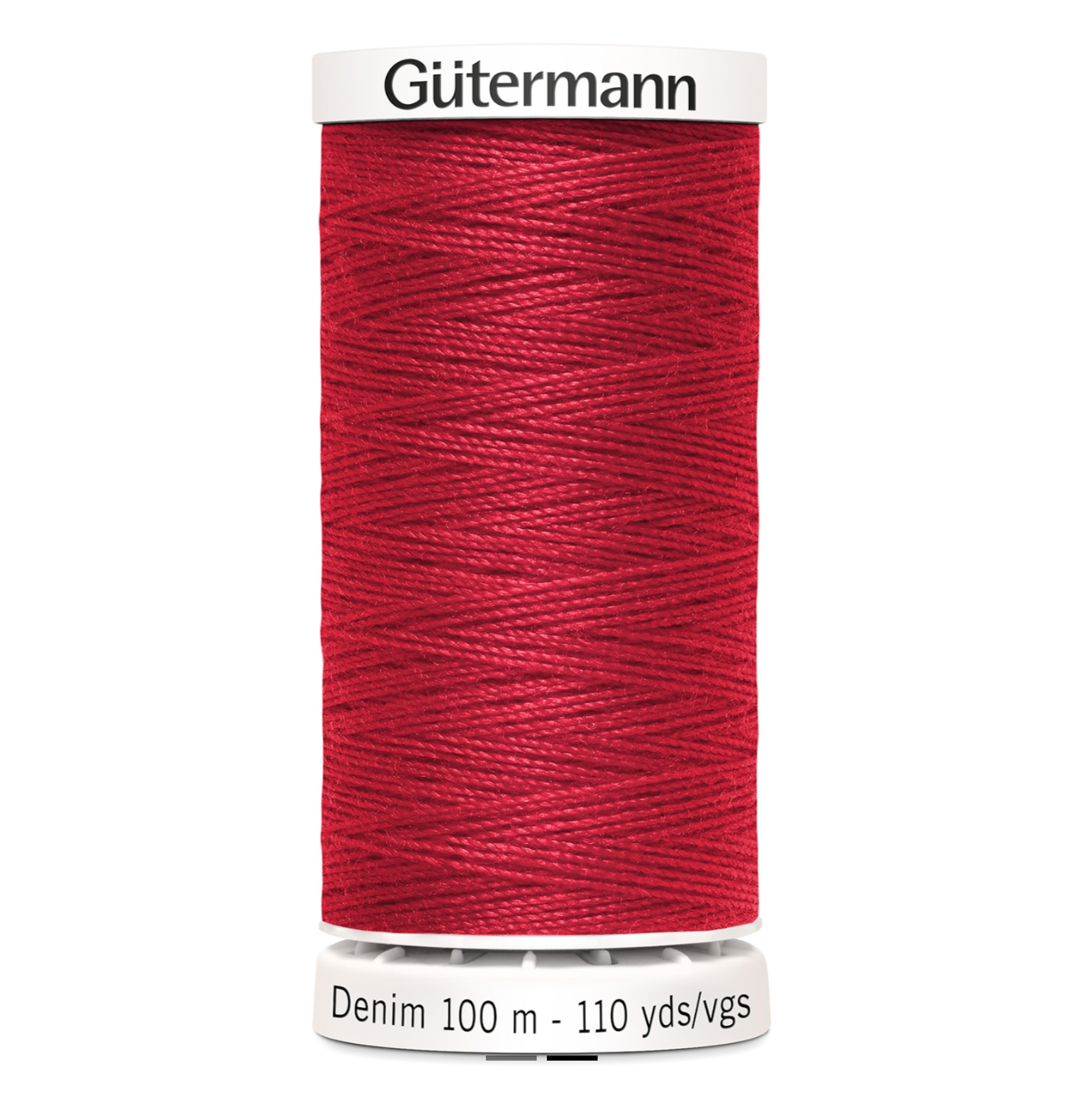 Gutermann Denim Thread, 100m, Red 4495-Thread-Flying Bobbins Haberdashery